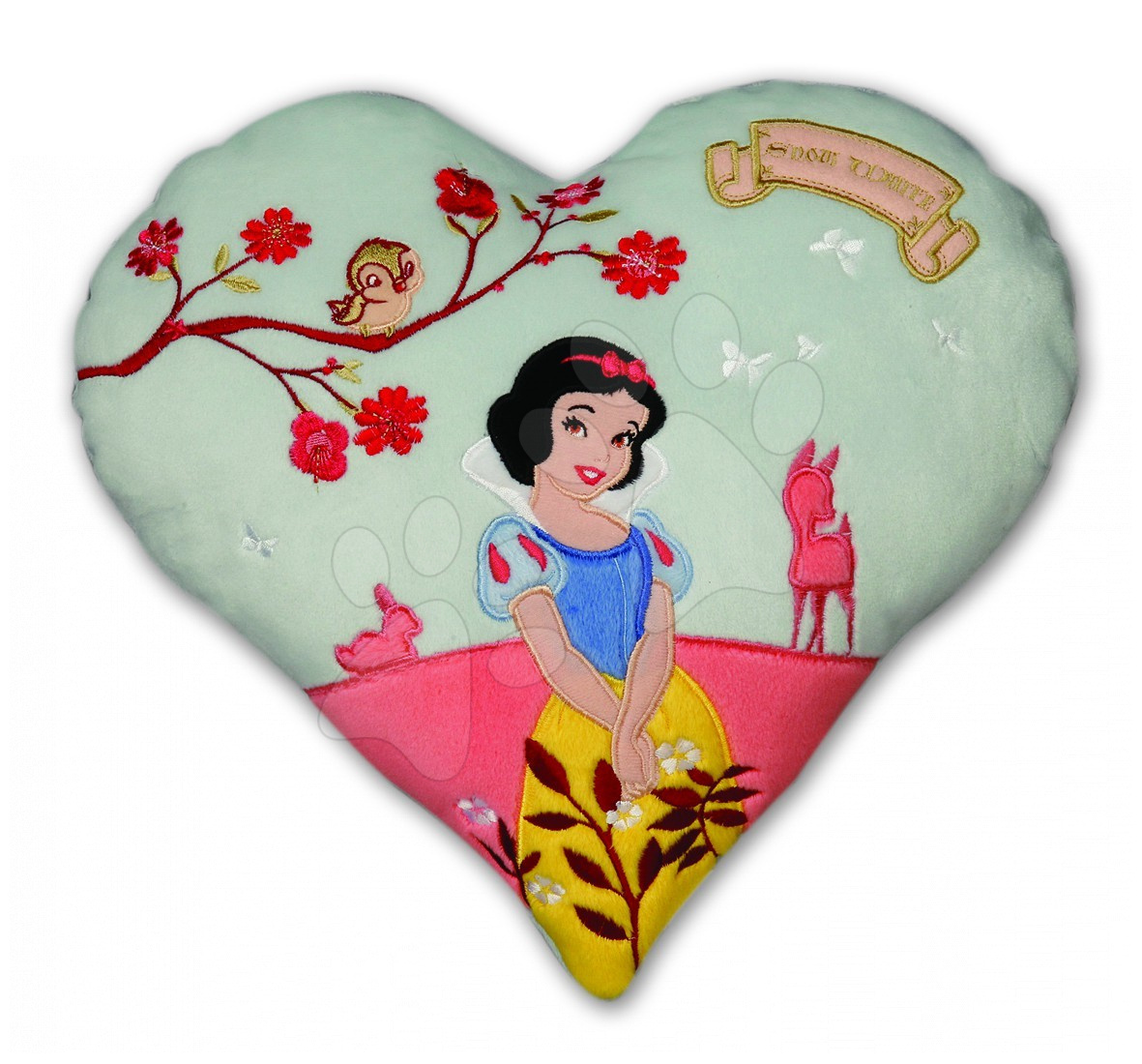 Plišaste blazine - Blazina Princeske Ilanit Sneguljčica srček 36 cm