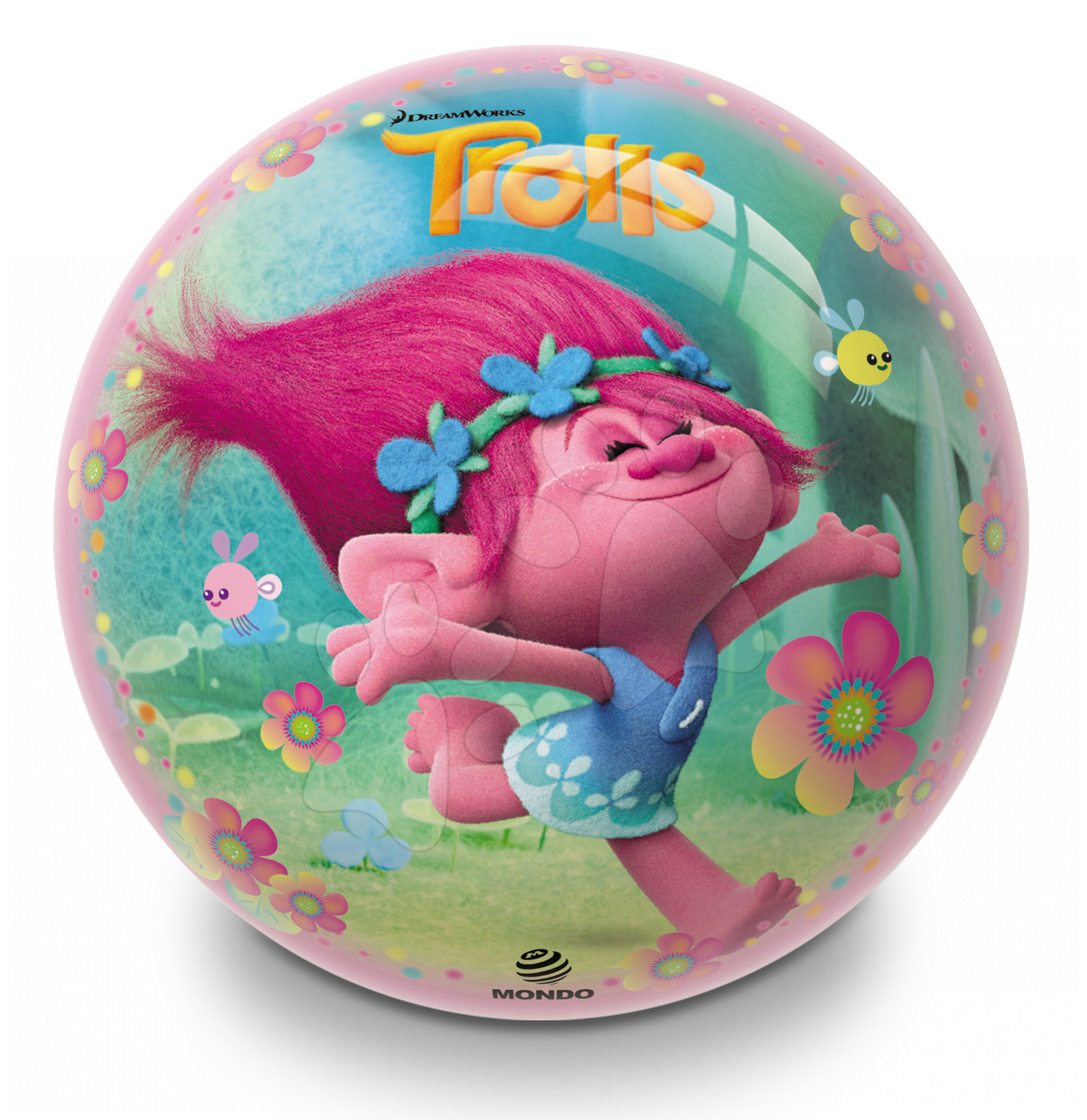 Gyerek labda Trolls Poppy Mondo