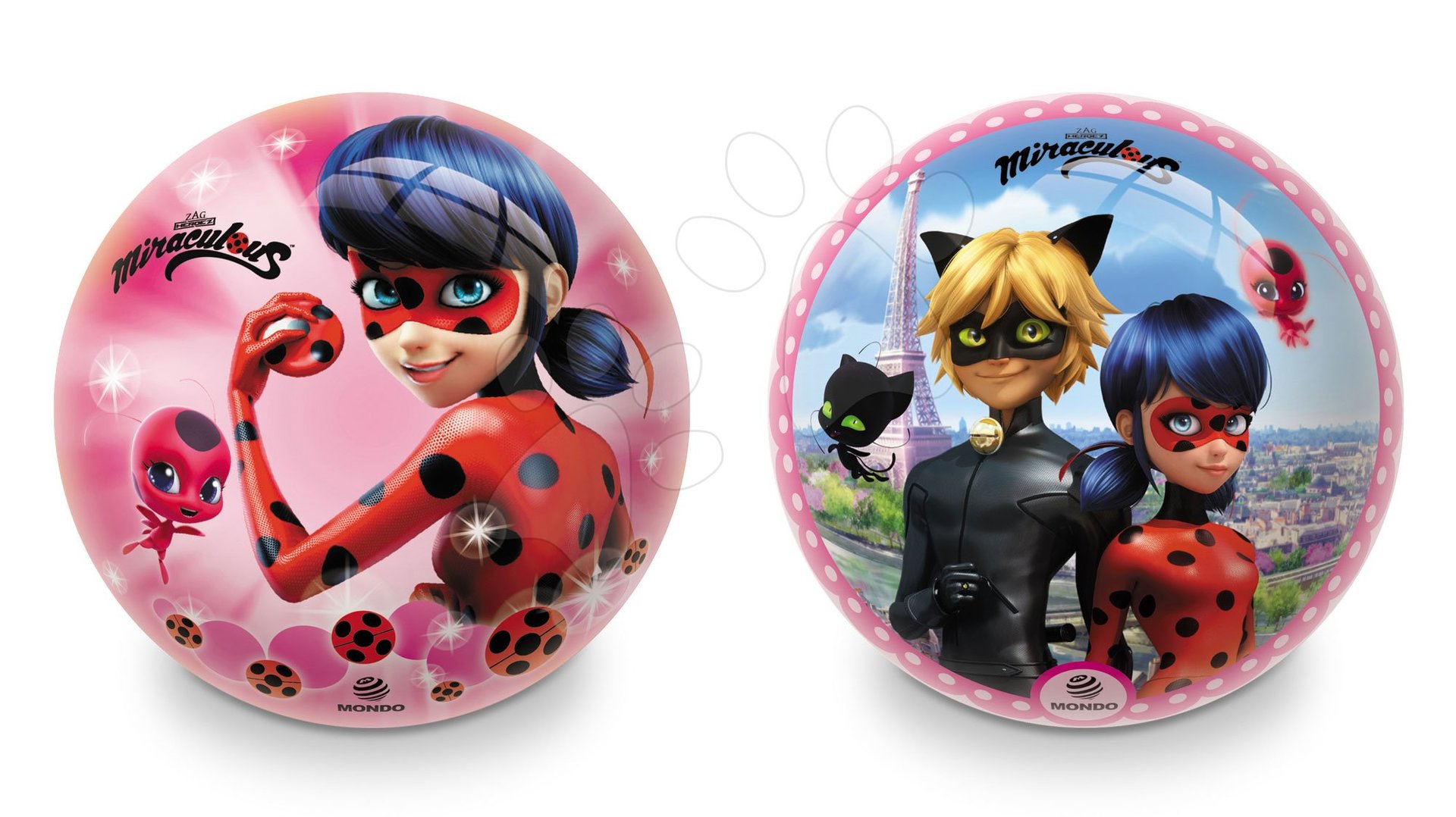 E-shop Mondo gumová rozprávková lopta Miraculous priemer 23 cm 6700