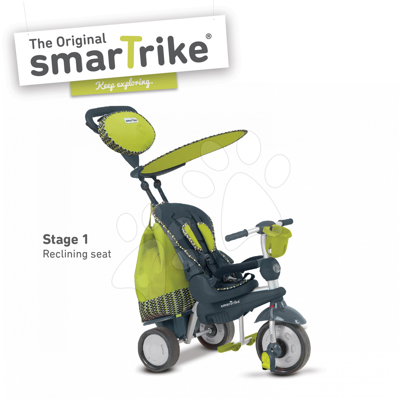 Tricikli smarTrike Splash 5in1 6800700 zöld-szürke