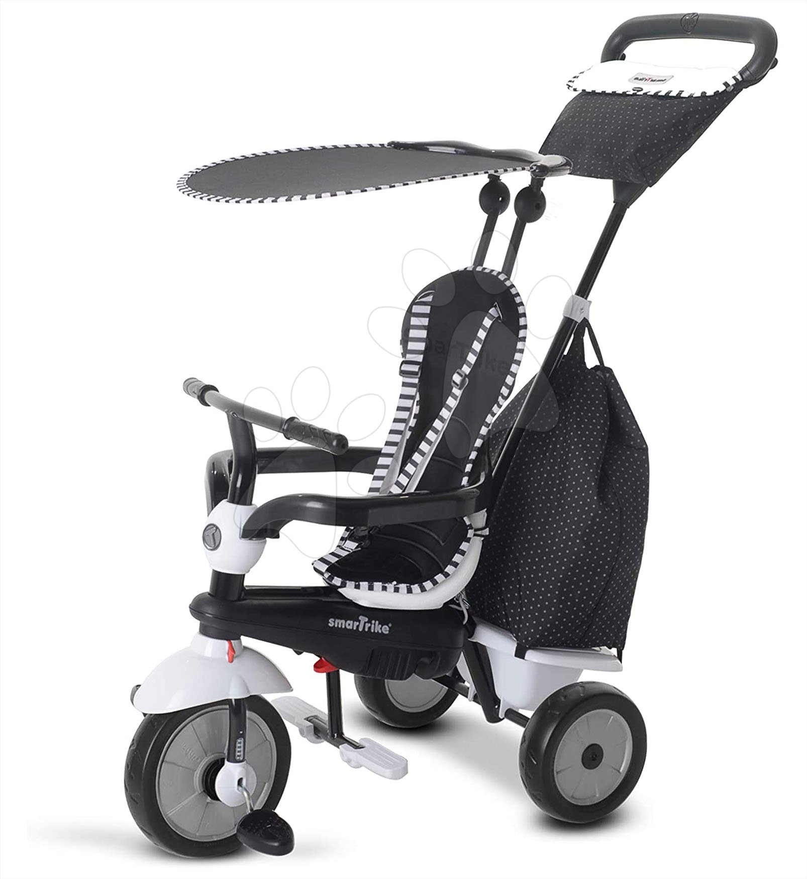 Gyerek tricikli smarTrike Glow Touch Steering 4in1 6402400 fekete-fehér