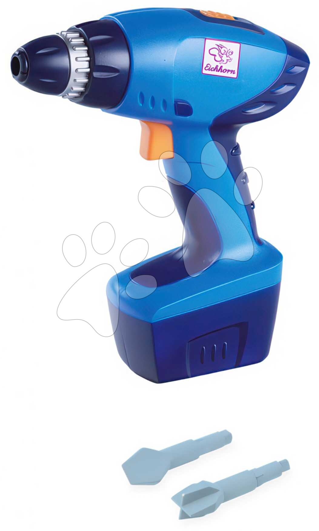Mechanikus fúró fa építőjátékokhoz Construct Drill Machine Eichhorn 2 cserélhető fejjel