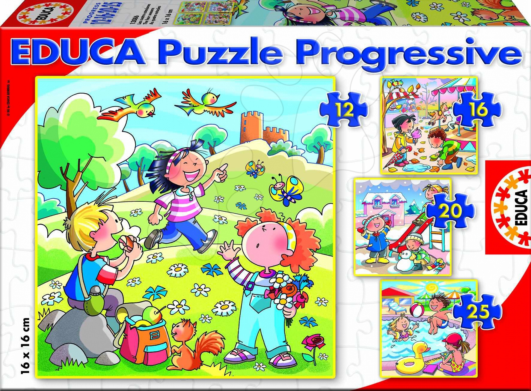 Educa borras Progressive Puzzles Mickey & Friends 12-16-20-25 Multicolor