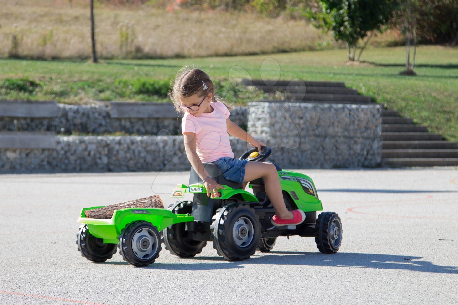 Traktor gyerekeknek Farmer XL Smoby zöld