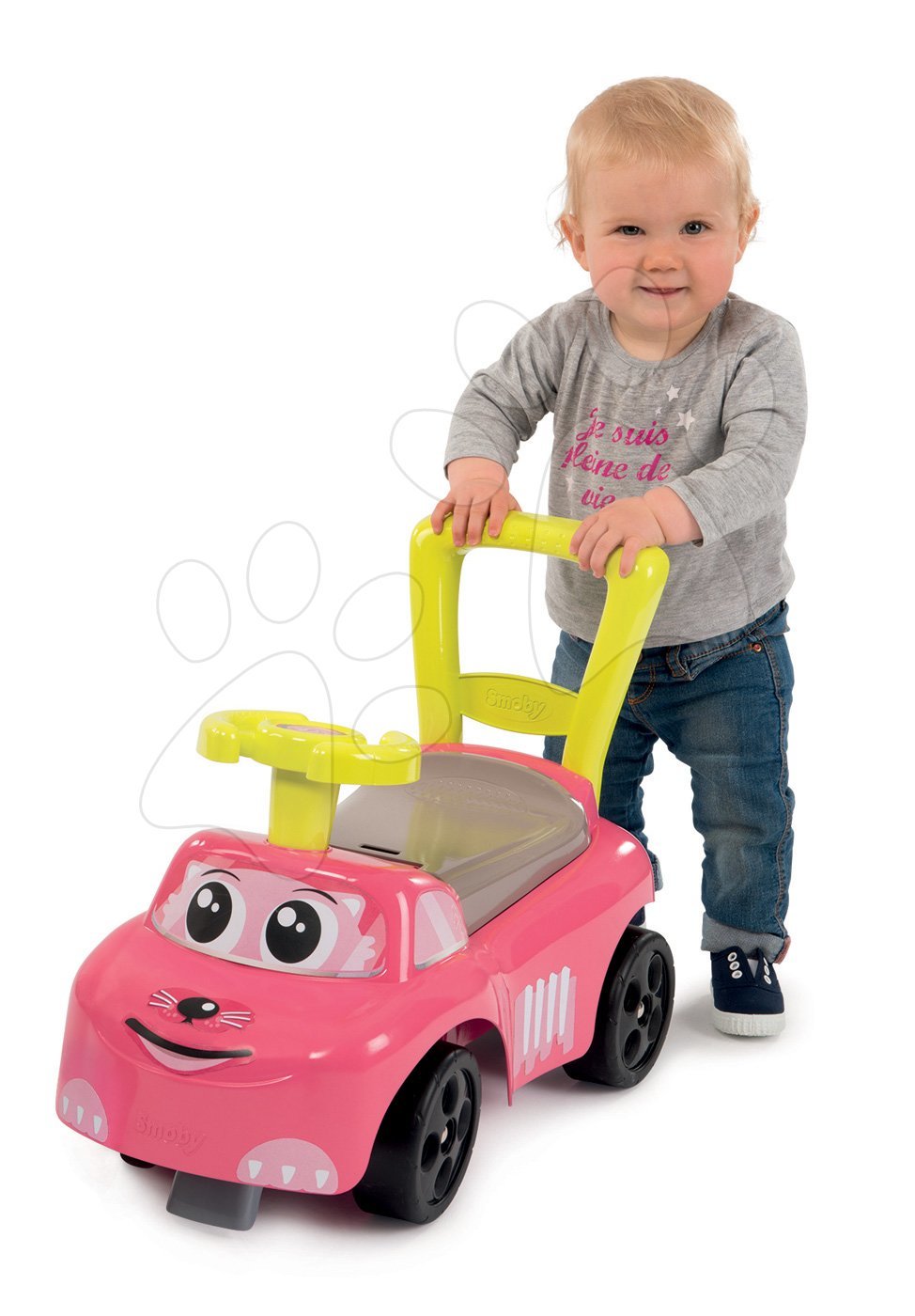 Smoby detské odrážadlo Auto Fille 2v1 443016 ružové