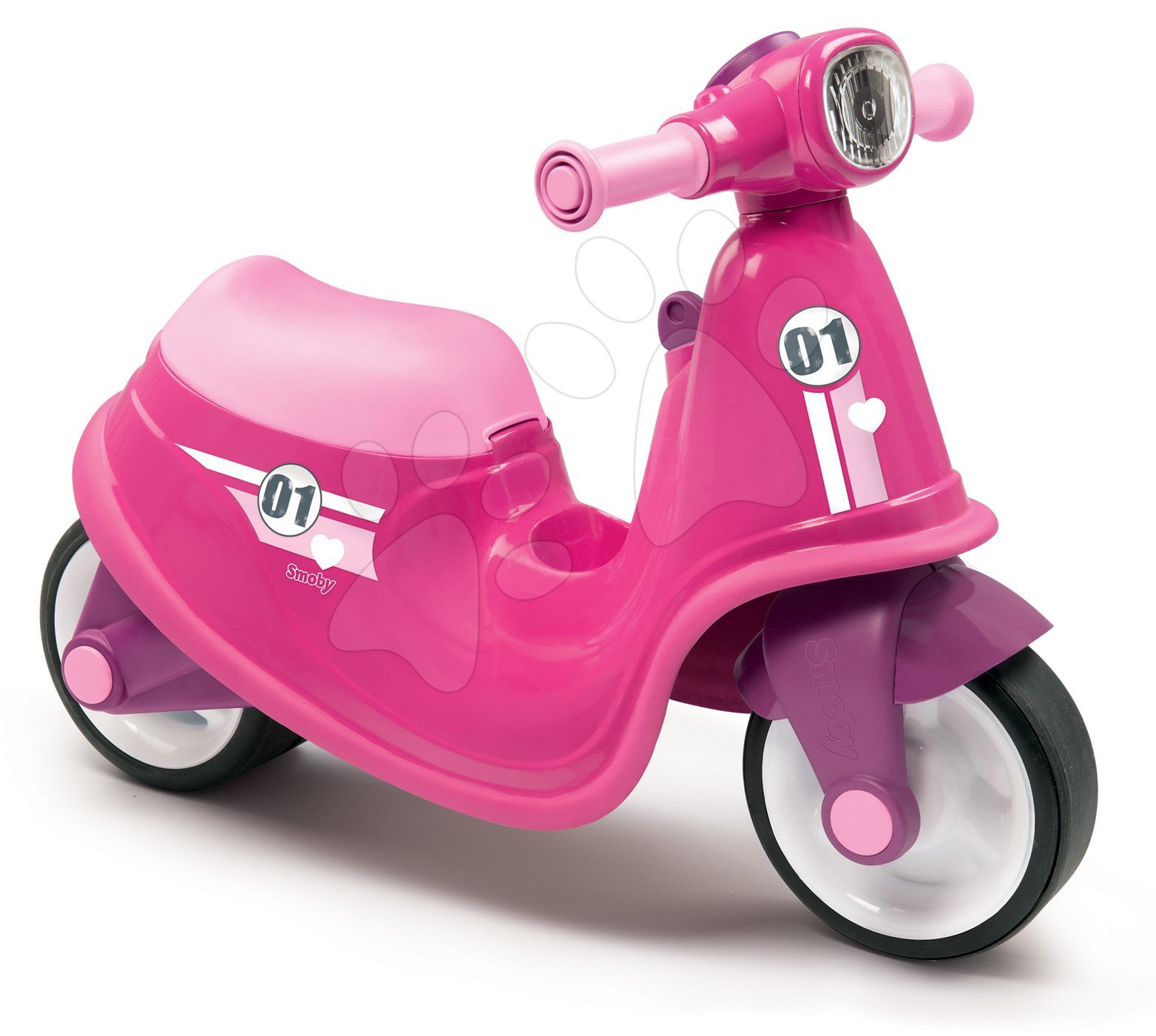 E-shop Smoby odrážadlo motorka s reflektorom Scooter Pink ružové 721001