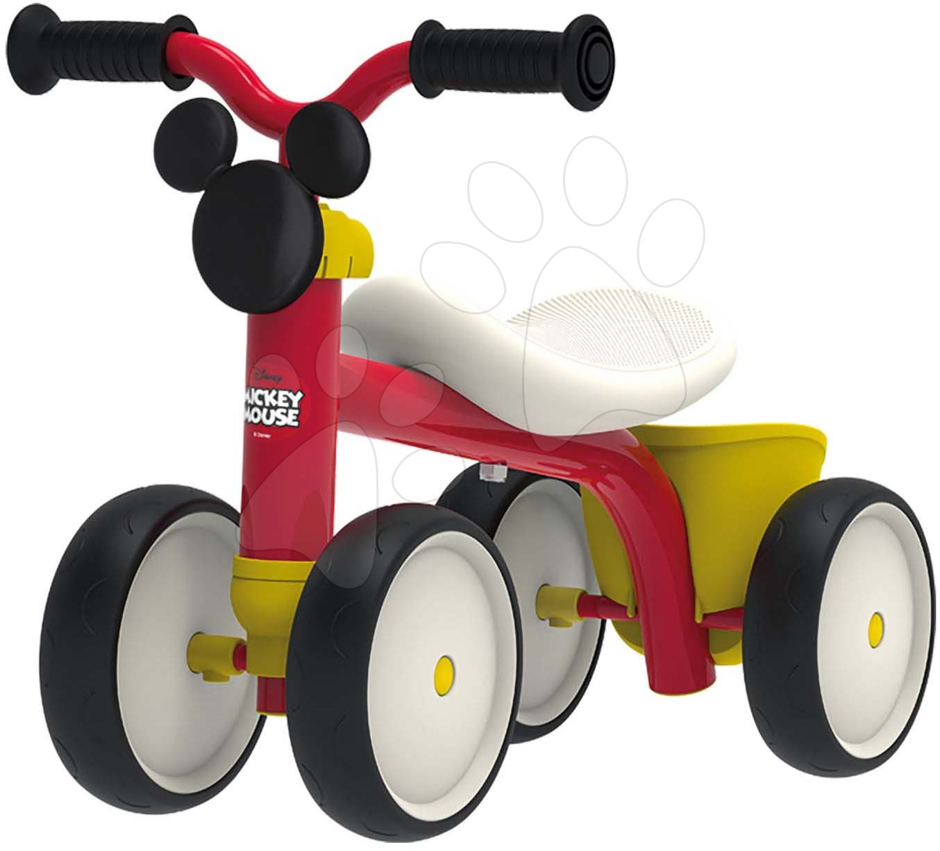 E-shop Odrážadlo Mickey Disney Rookie Ride-On Smoby s kovovou konštrukciou a točiacimi riadidlami od 12 mes