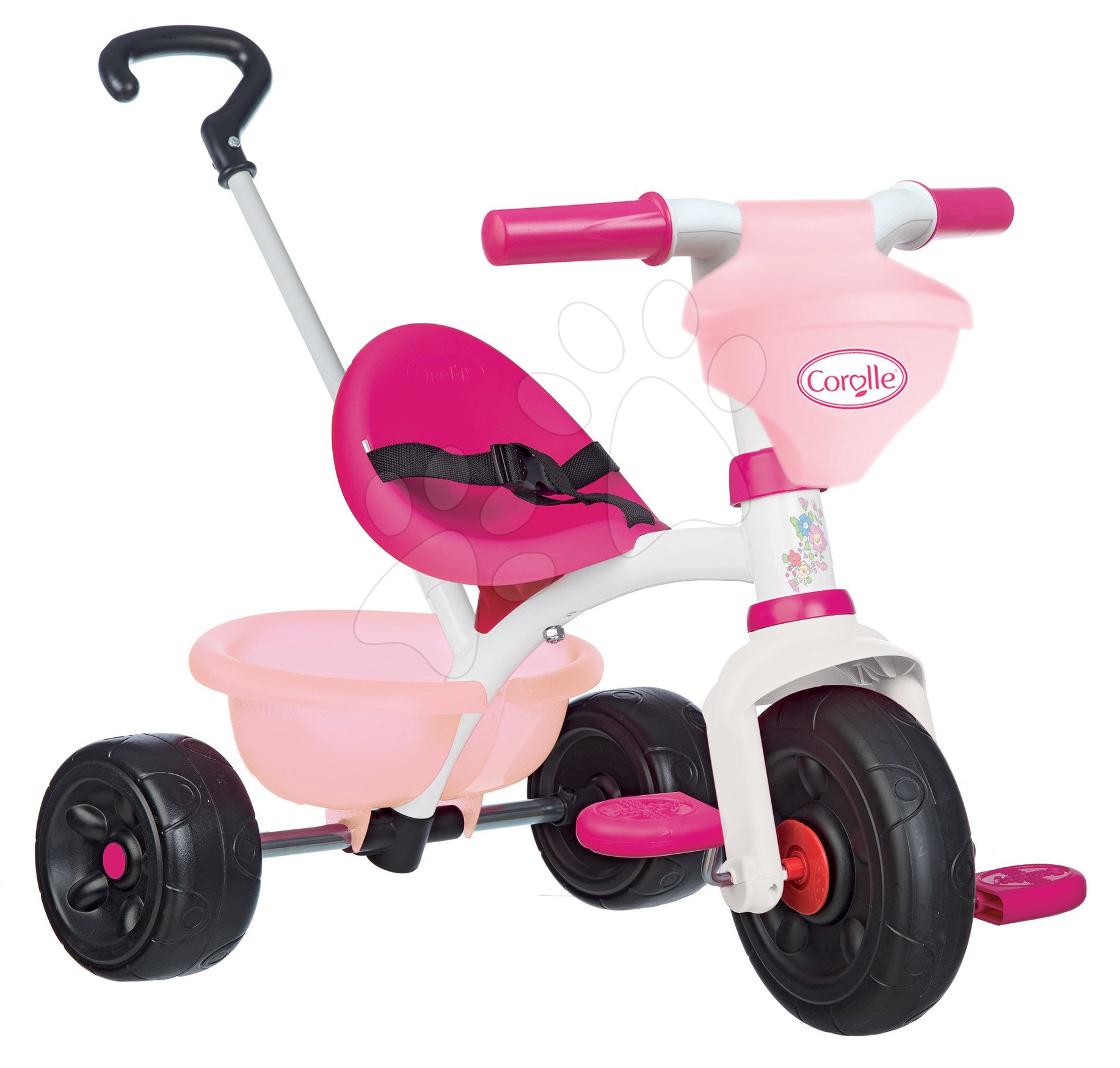 Tricikli kosárral Corolle Be Fun Smoby tolókarral és szabadonfutó első kerékkel 15 hó-tól Tricikli kosárral Corolle Be Fun Smoby tolókarral és szabadonfutó első kerékkel 15 hó-tól