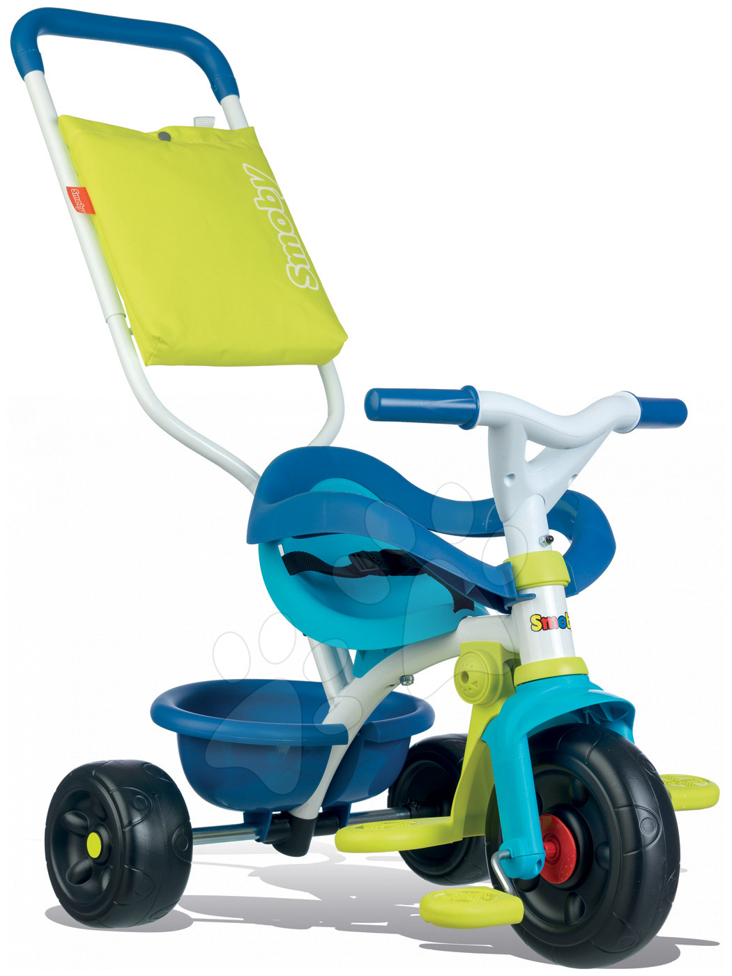 Trikes from 10 months - Be Fun Confort Blue Smoby Tricycle for Children blue, 10 months and over