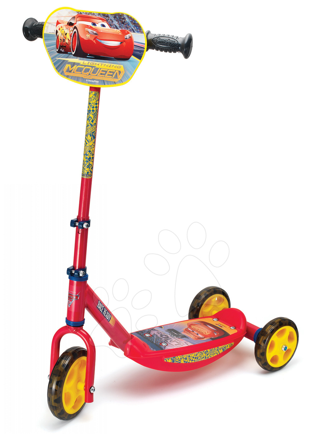 Roller háromkerekű Disney Smoby Verdák 3 750154 piros