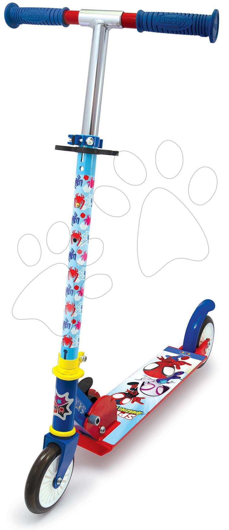 Trottinette à deux roues pliable Spiderman Disney Smoby