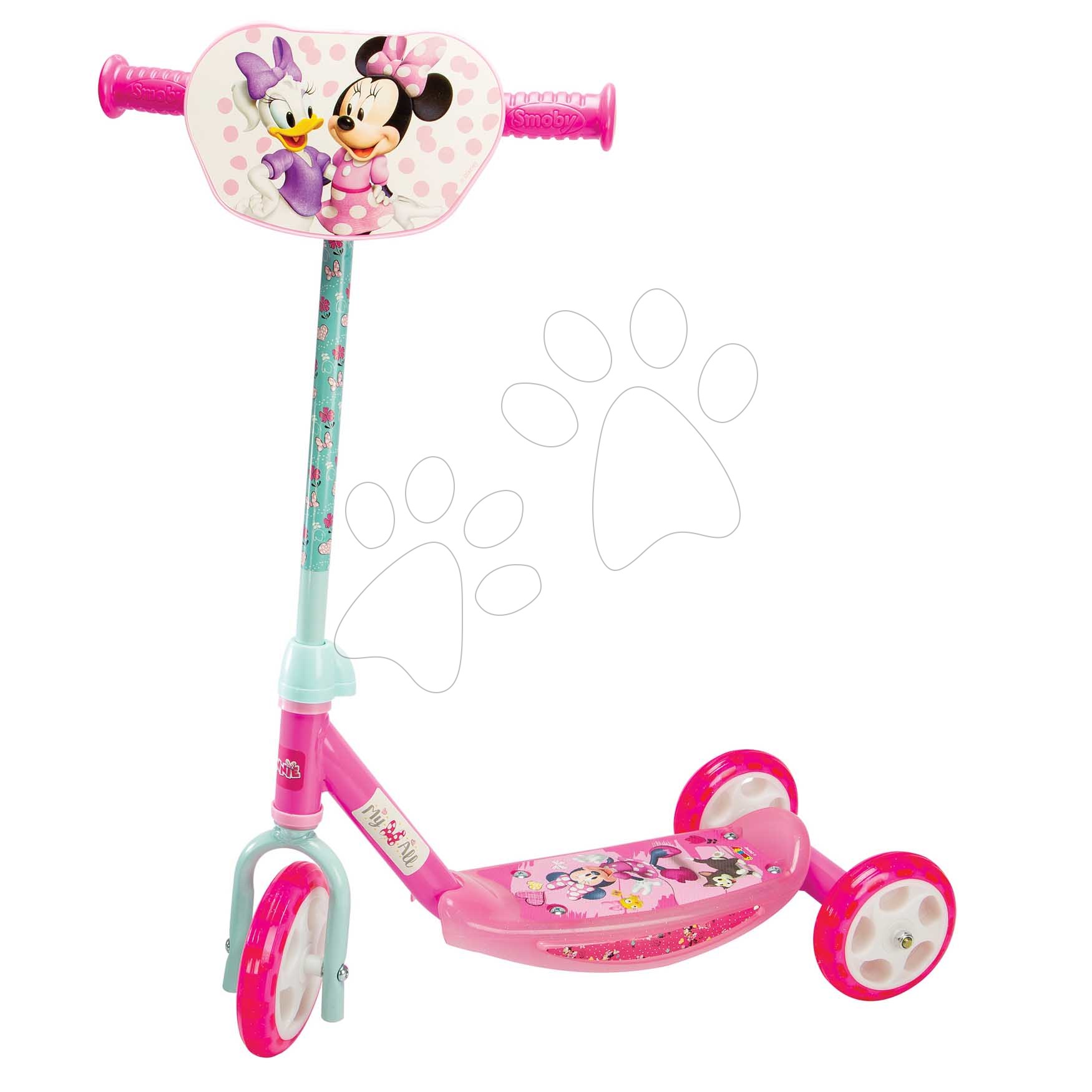 Háromkerekű roller Minnie 3 Wheels Scooter Smoby csúszásmentes és magasságilag állítható kormány max. 67 cm Háromkerekű roller Minnie 3 Wheels Scooter Smoby csúszásmentes és magasságilag állítható kormány max. 67 cm