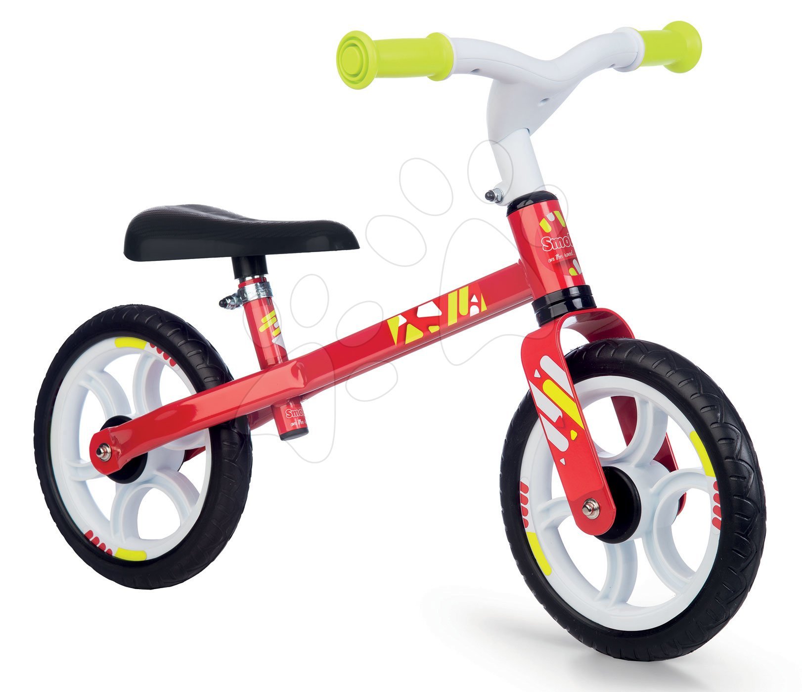 Smoby tanulóbicikli First Bike Red fémszerkezettel és állítható üléssel 770204