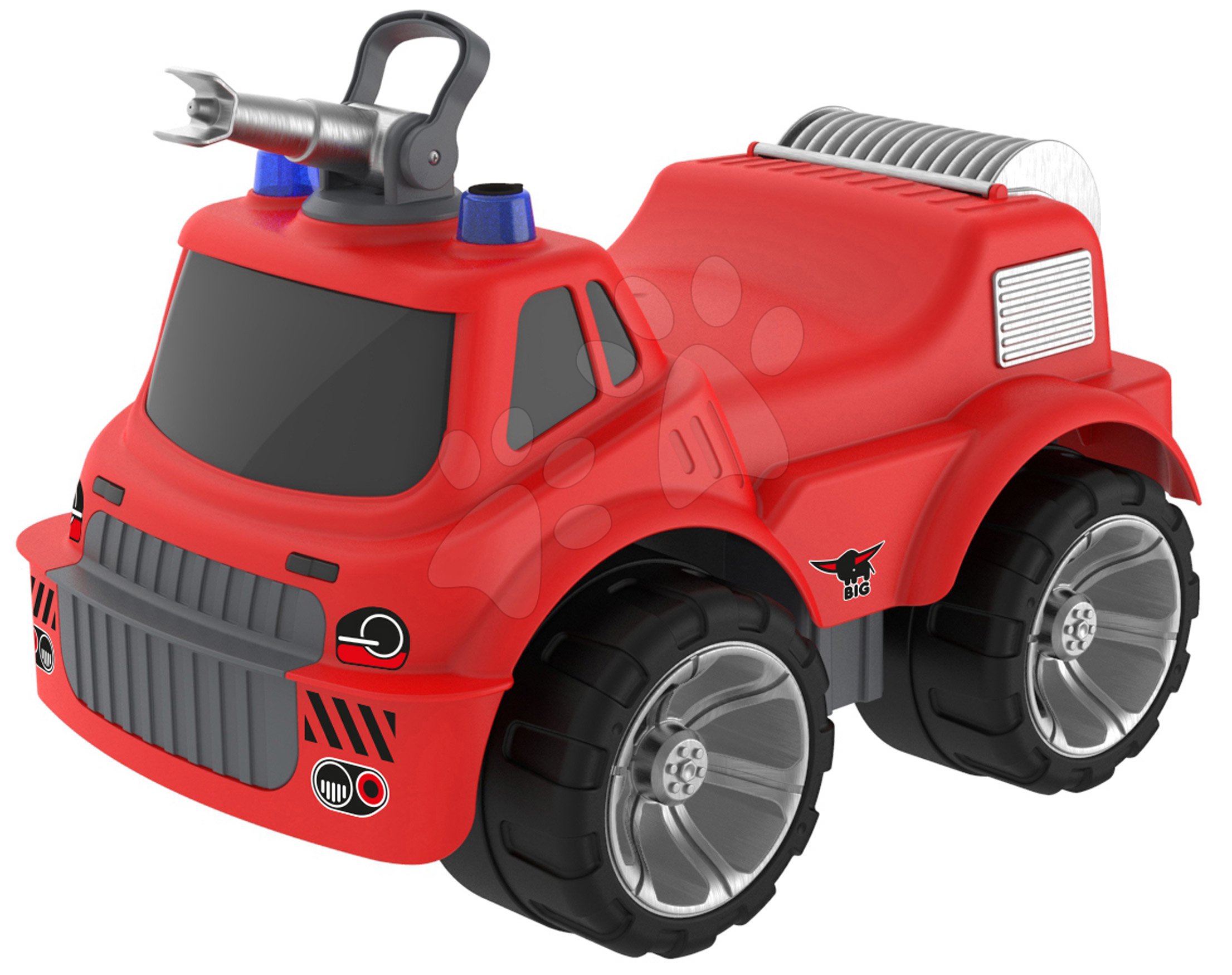 E-shop Hasičské auto so sedadlom Maxi Firetruck Power Worker BIG s vodným delom - gumené kolesá od 2 rokov