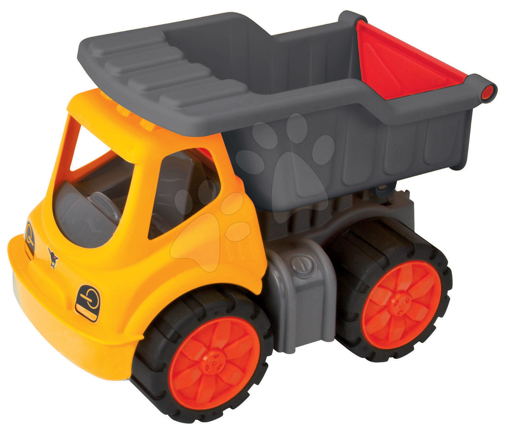 Nákladní auta - Nákladní auto Dumper Power Worker BIG pracovní stroj 33 cm – gumová kola od 2 ler