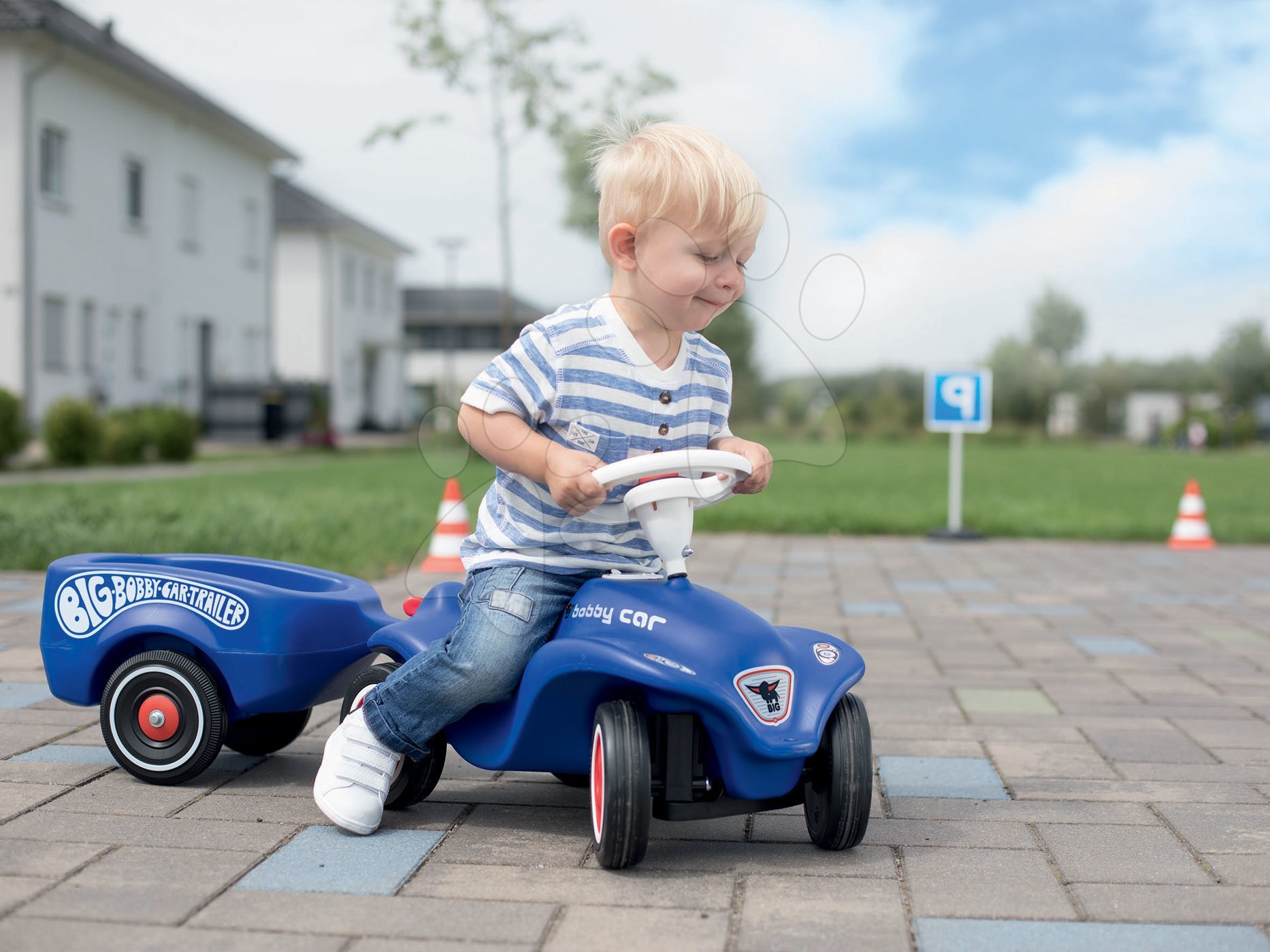 Bébitaxi kisautó Royal Blue BIG New Bobby Car kék