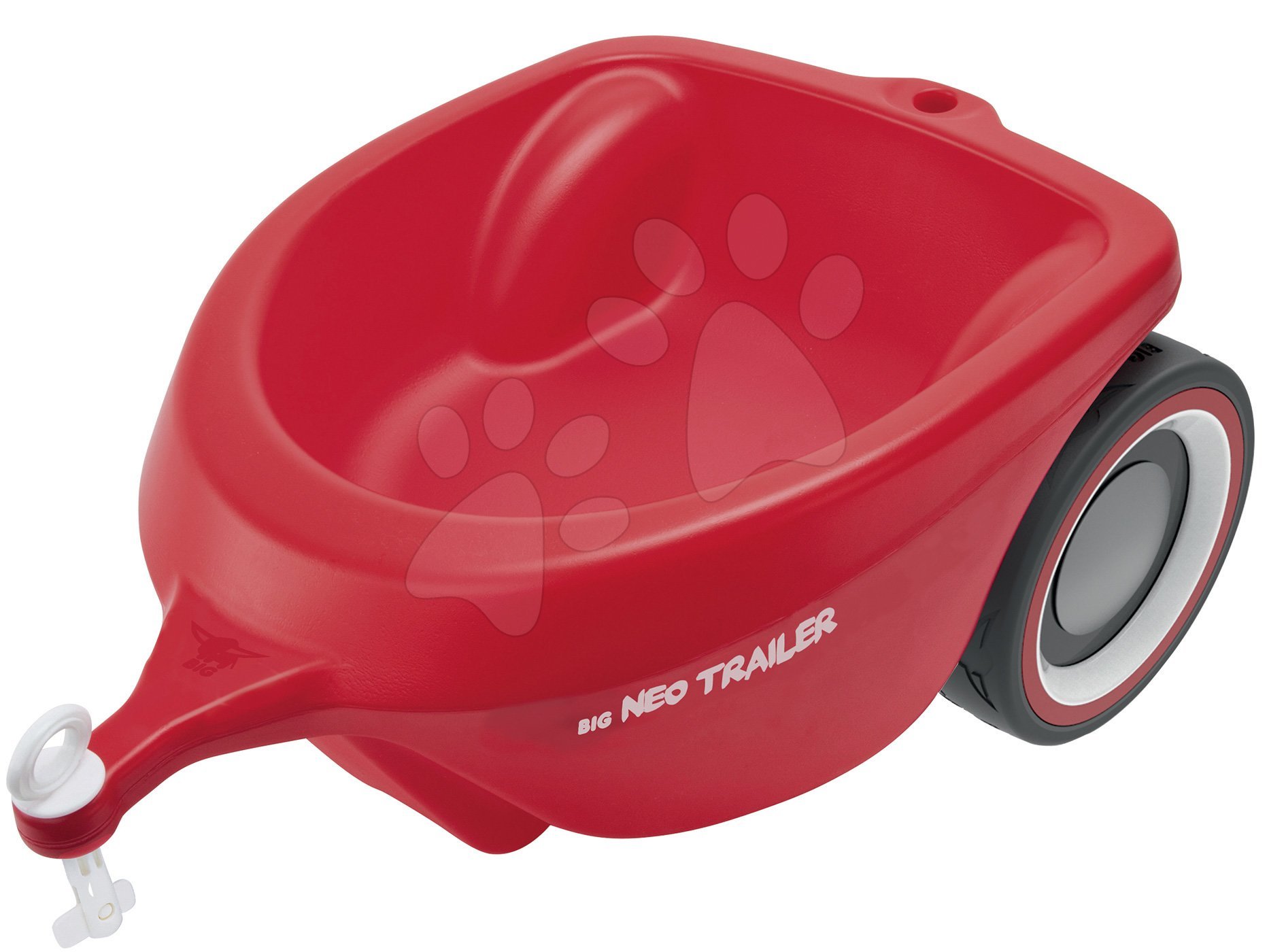 BIG prívesný vozík oválny Neo Trailer červený k odrážadlám New&Classic&Neo&Next&Scooter 56266