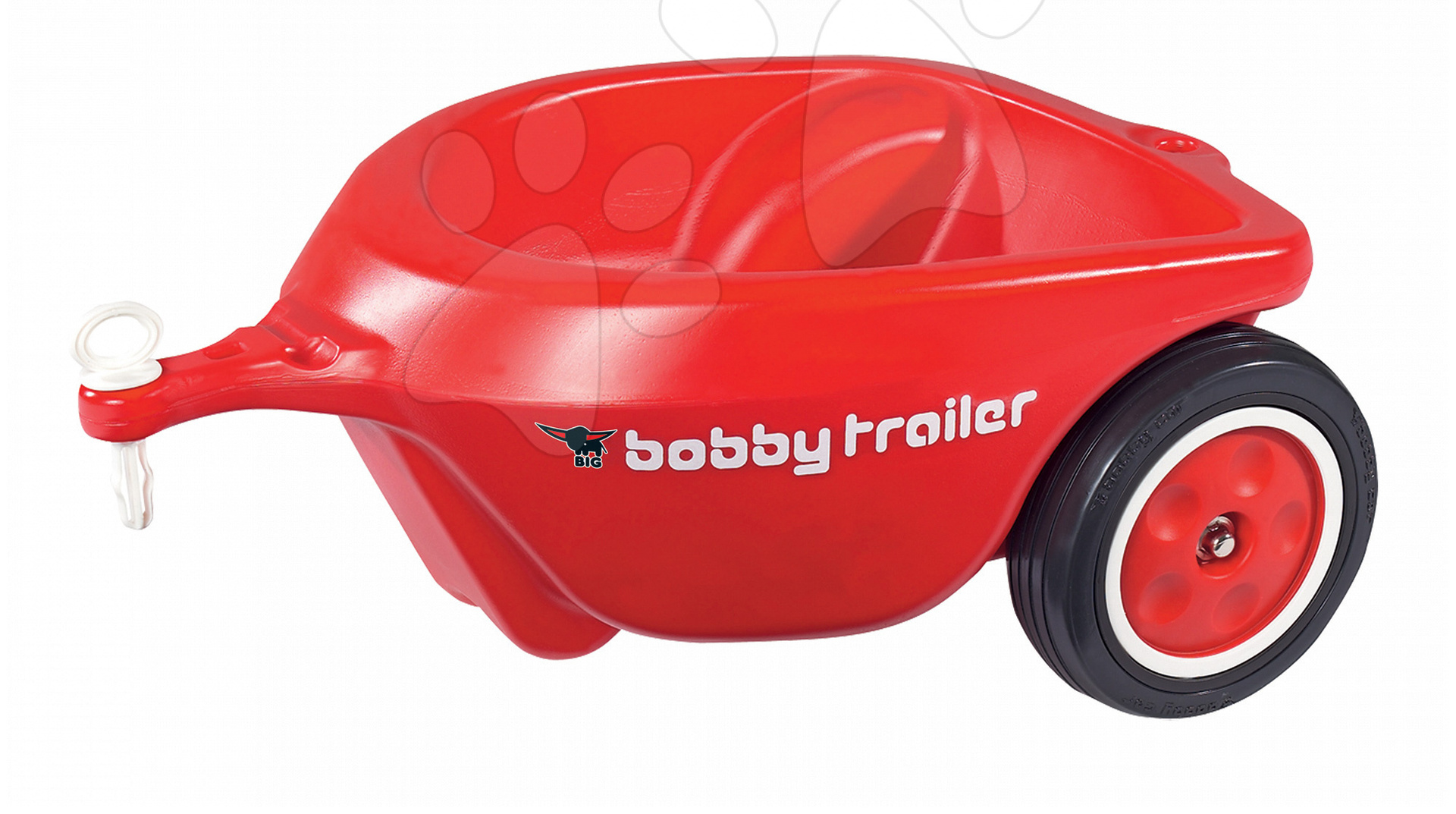 Príslušenstvo k odrážadlám - Prívesný vozík BIG oválny červený k odrážadlám BIG New&Classic&Neo&Next&Scooter od 12 mes