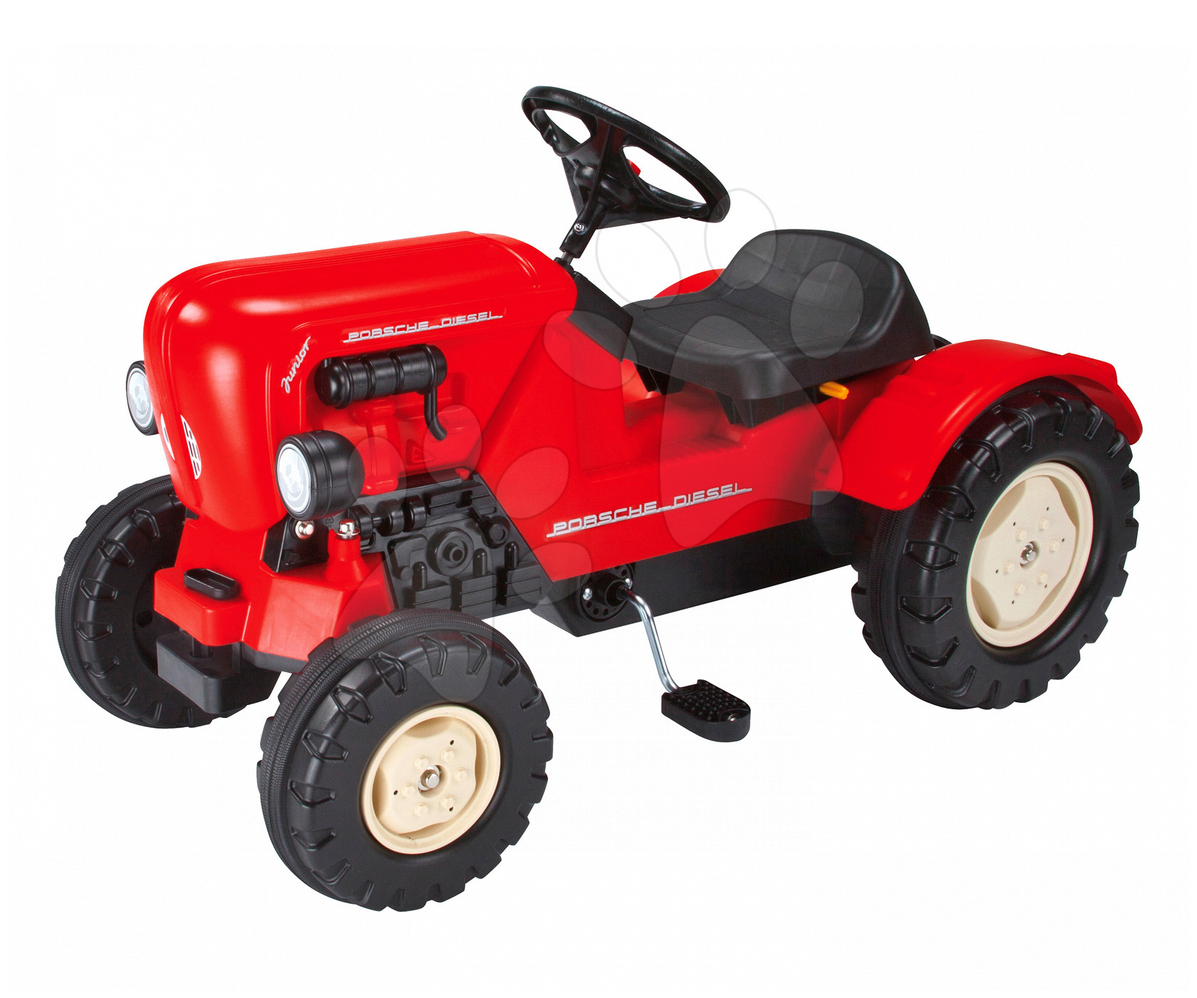 Kindertraktor BIG Porsche Diesel Junior rot