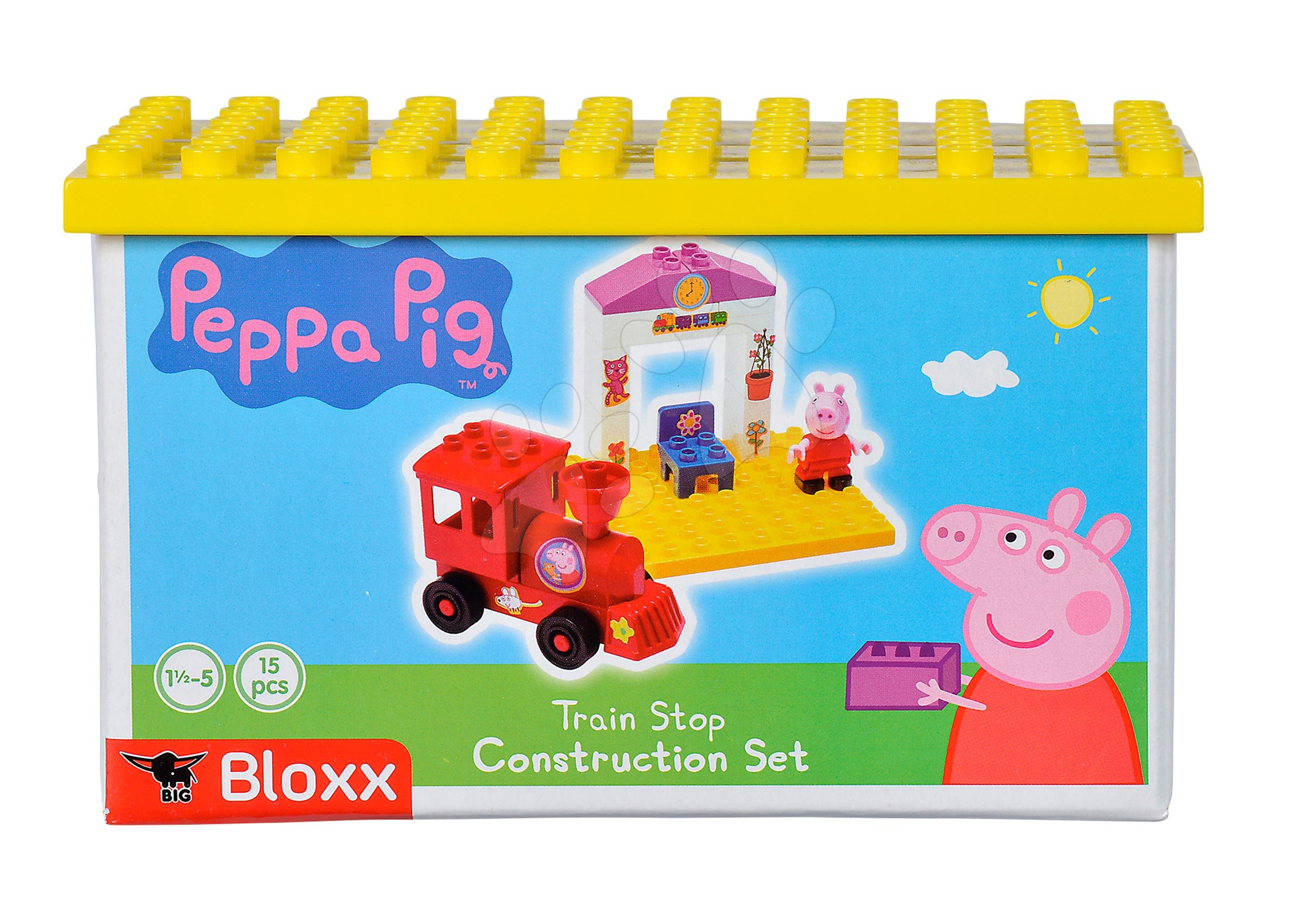 medaillewinnaar Verscherpen Verdorie PlayBIG Bloxx BIG Peppa Pig on a Platform Building Blocks Se