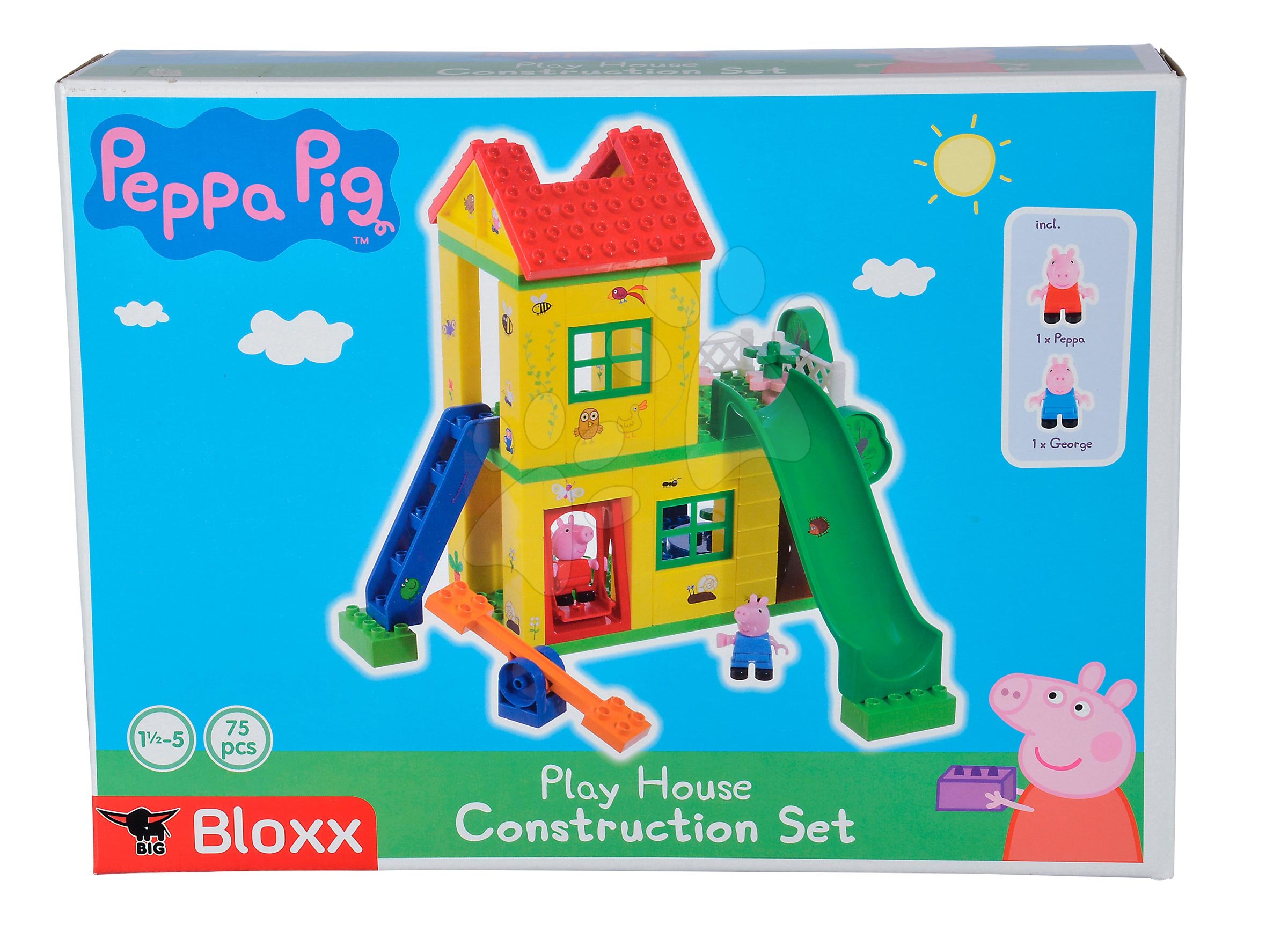 Passief waarschijnlijkheid Vies Peppa Pig PlayBIG Bloxx BIG Playground Building Set with 2 f