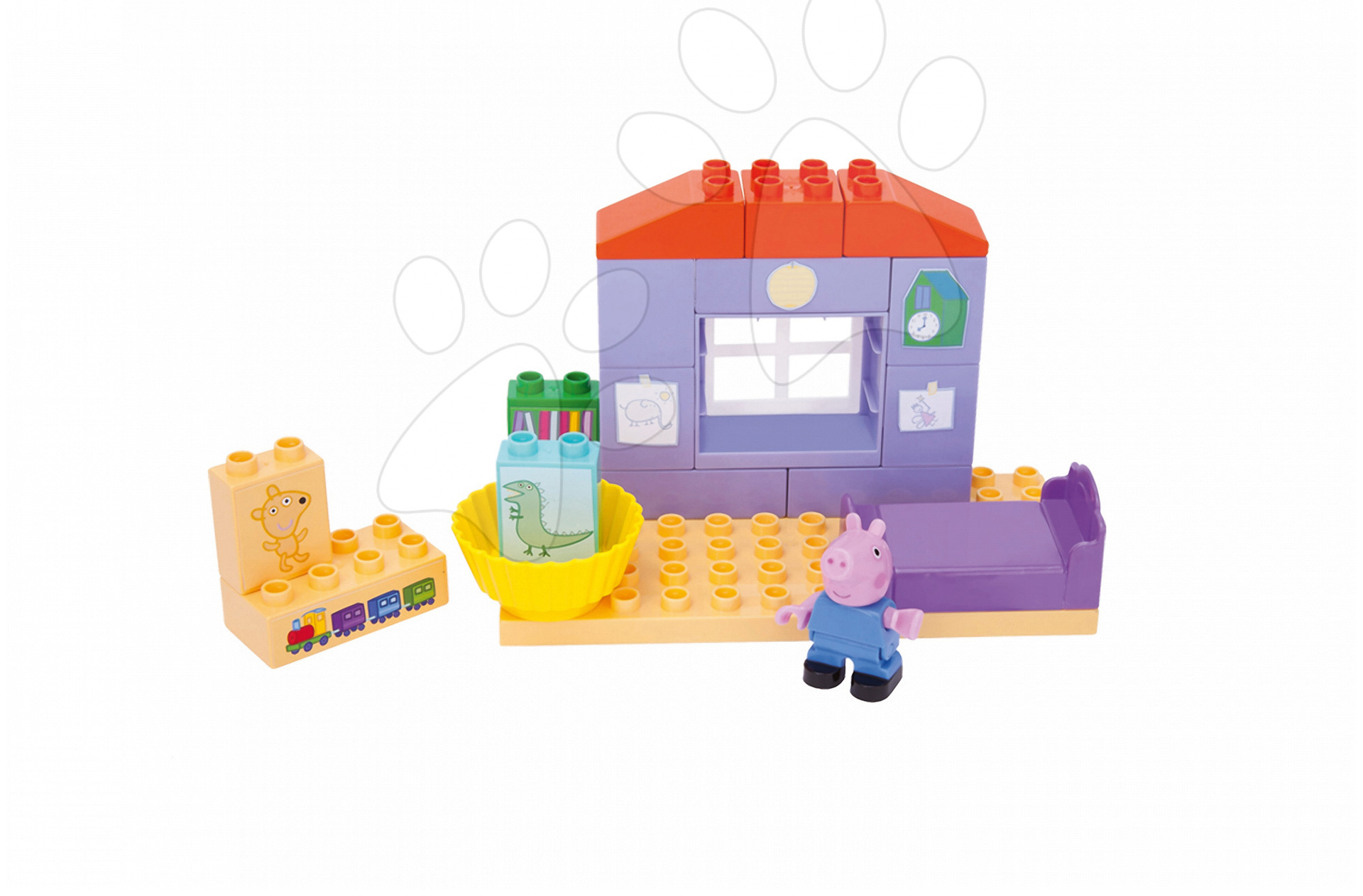 BIG gyerek építőjáték Peppa Pig hálószobában PlayBIG Bloxx 57102-D