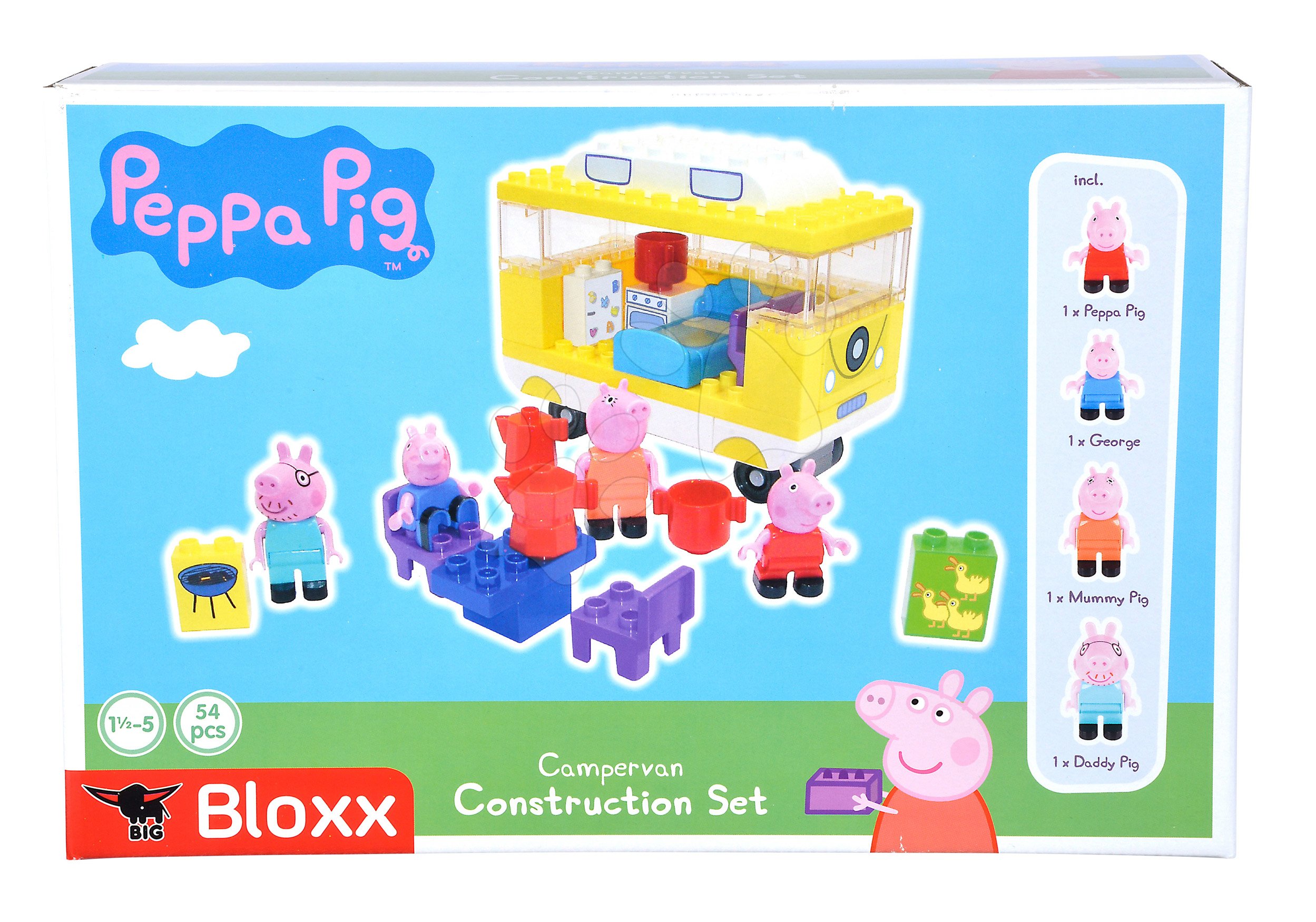 Kempovani s karavanem stavebnice Peppa Pig BIG