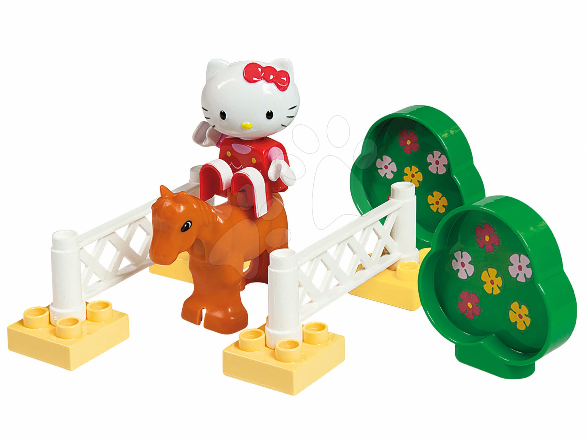 Építőjáték PlayBIG Bloxx Starter Box BIG Hello Kitty a lovaspályán lovacskán 1,5-5 évesnek Építőjáték PlayBIG Bloxx Starter Box BIG Hello Kitty a lovaspályán lovacskán 1,5-5 évesnek