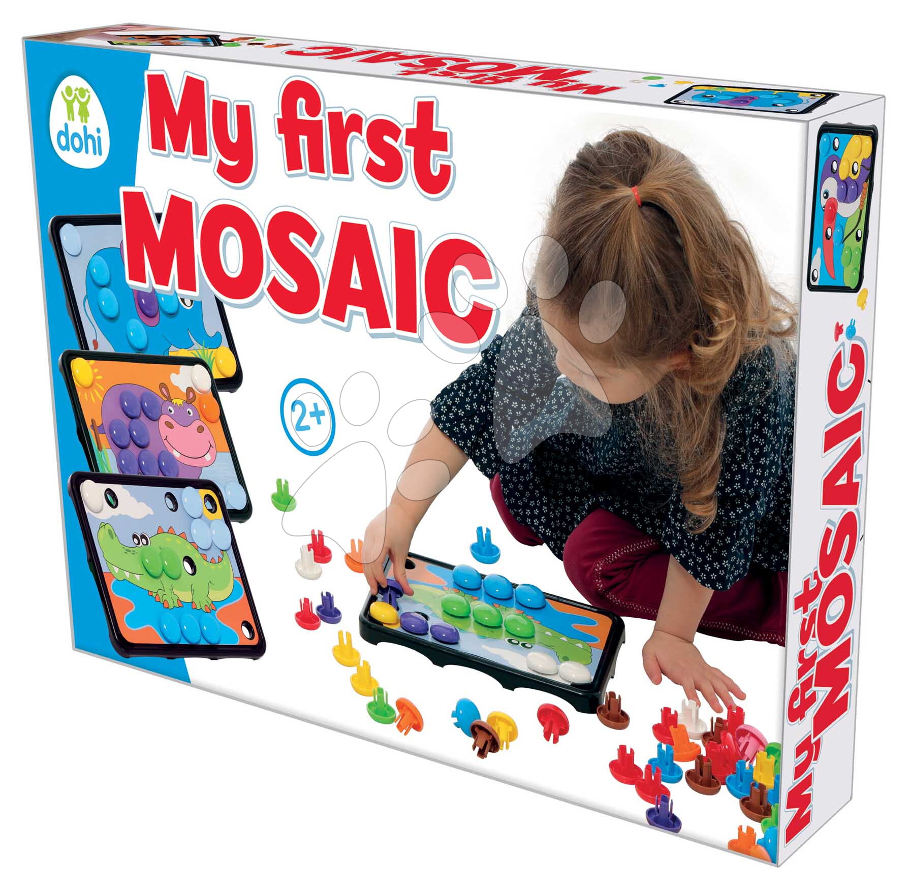 E-shop Kreatívne tvorenie Moja prvá mozaika zvieratá Dohány 8 farebných obrázkov 35*24 cm od 24 mes