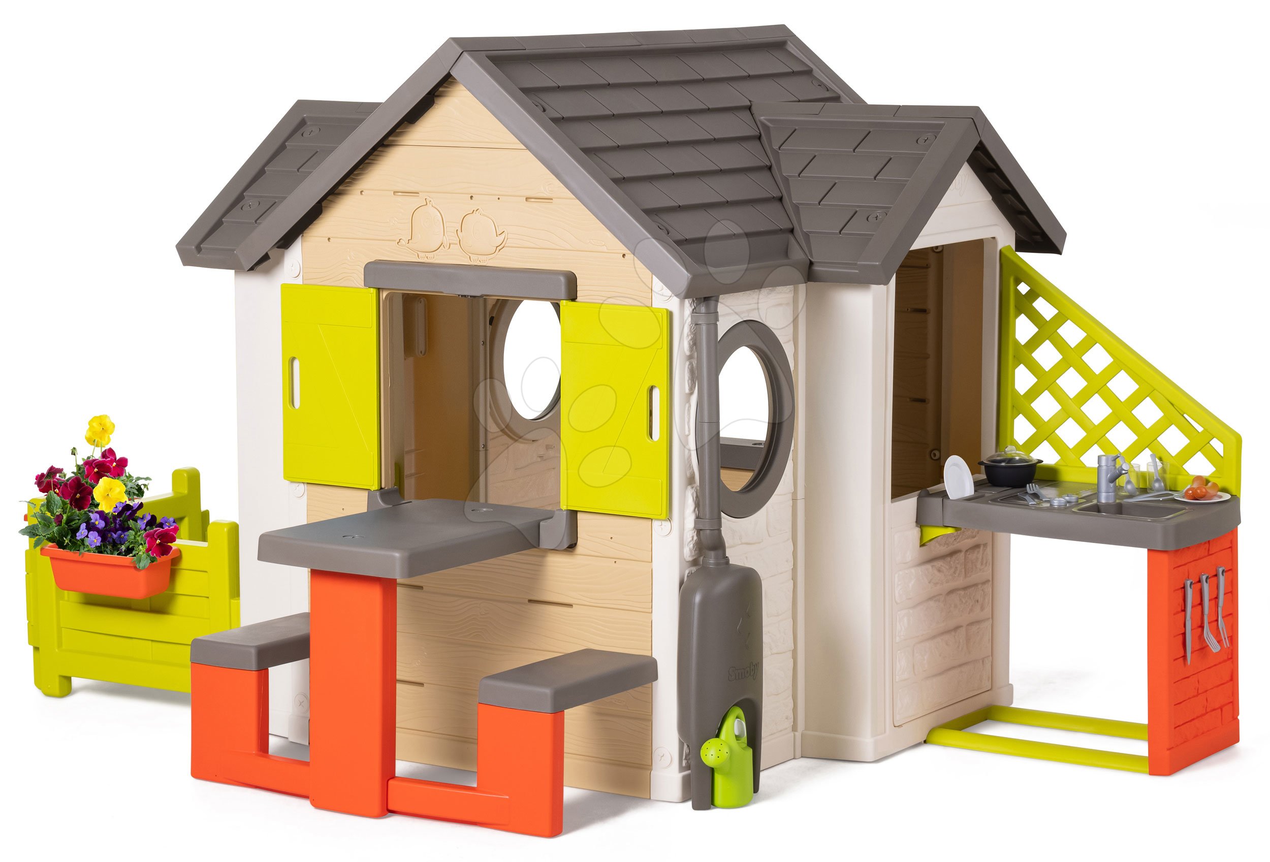 Domček My Neo House DeLuxe Smoby s komplet nadstavbovým riešením