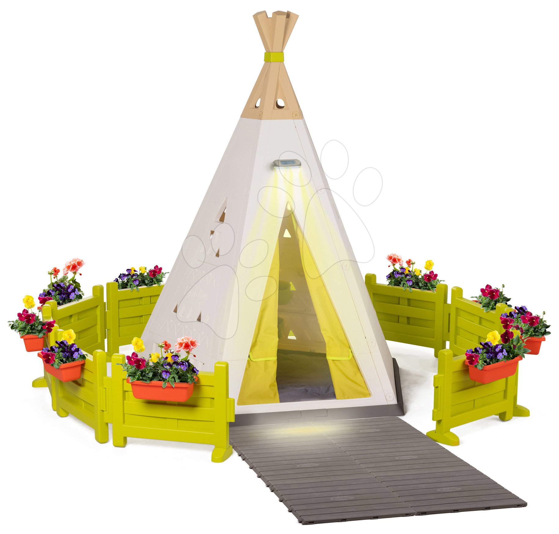 Tenda indiana bambini Teepee Evolutive Smoby con recinzione