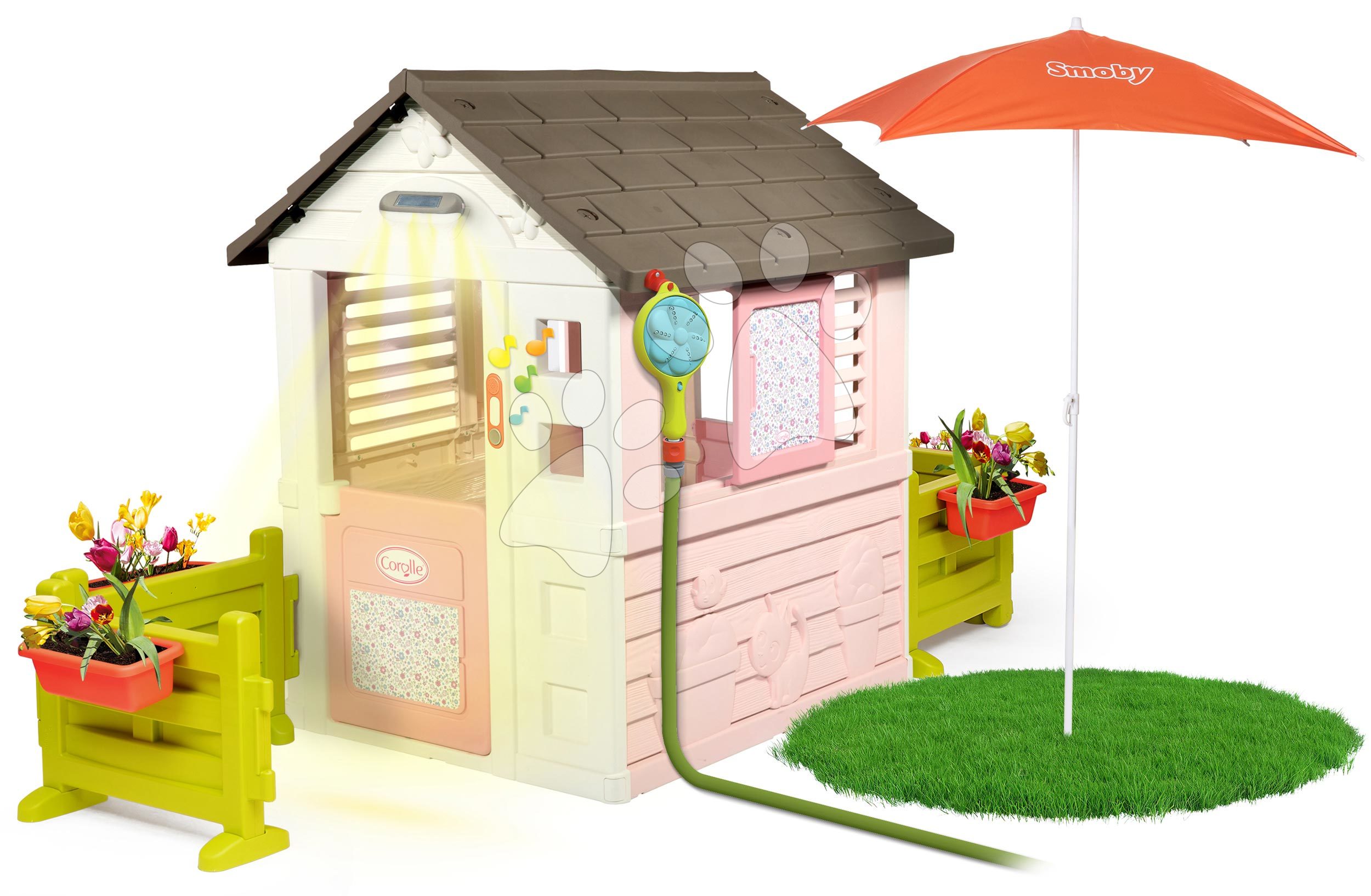 Domček Corolle Playhouse Smoby so záhradkou a sprchou