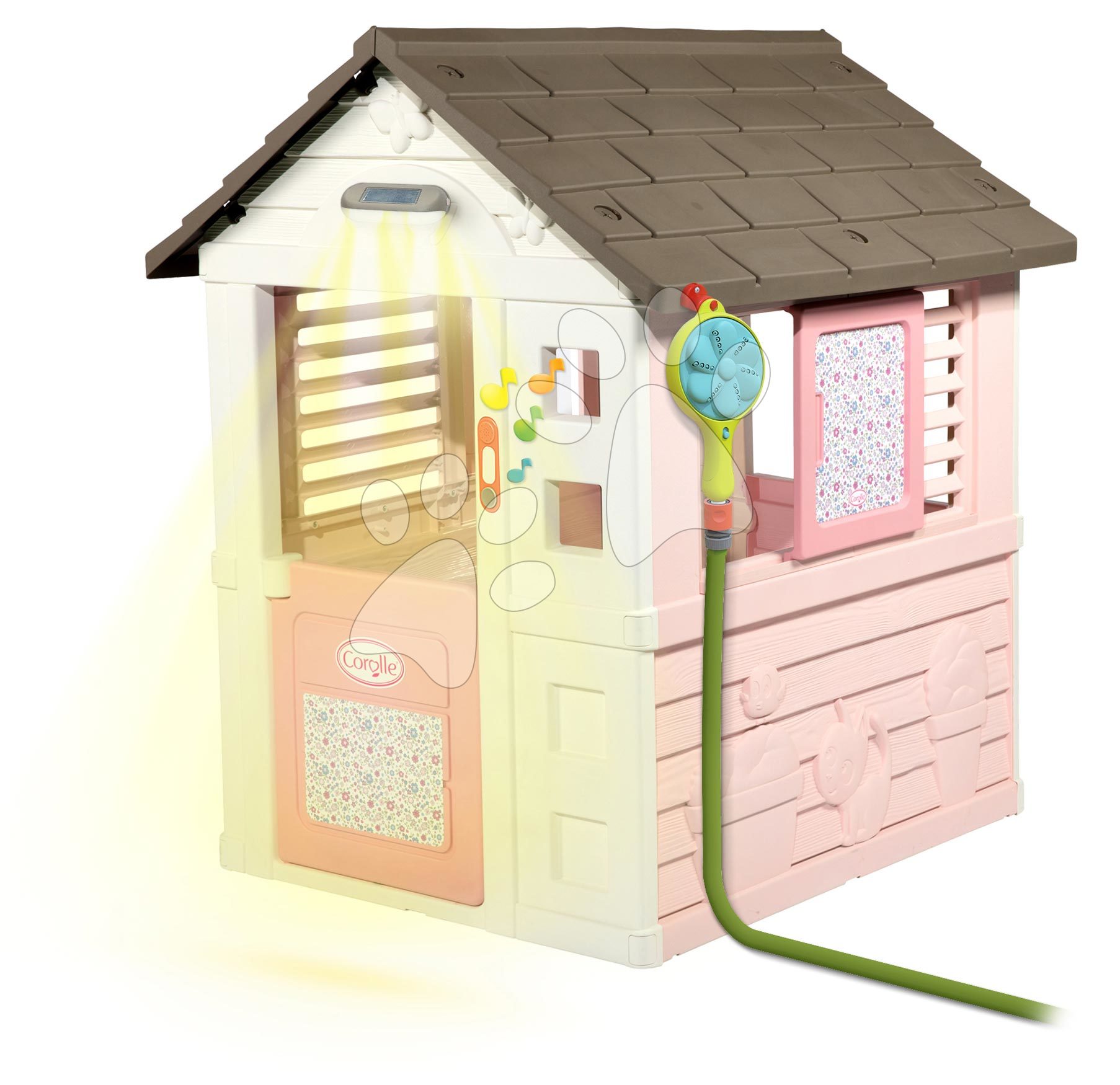 Domčeky pre deti - Domček Corolle Playhouse Smoby so sprchou a zvončekom pod lampou