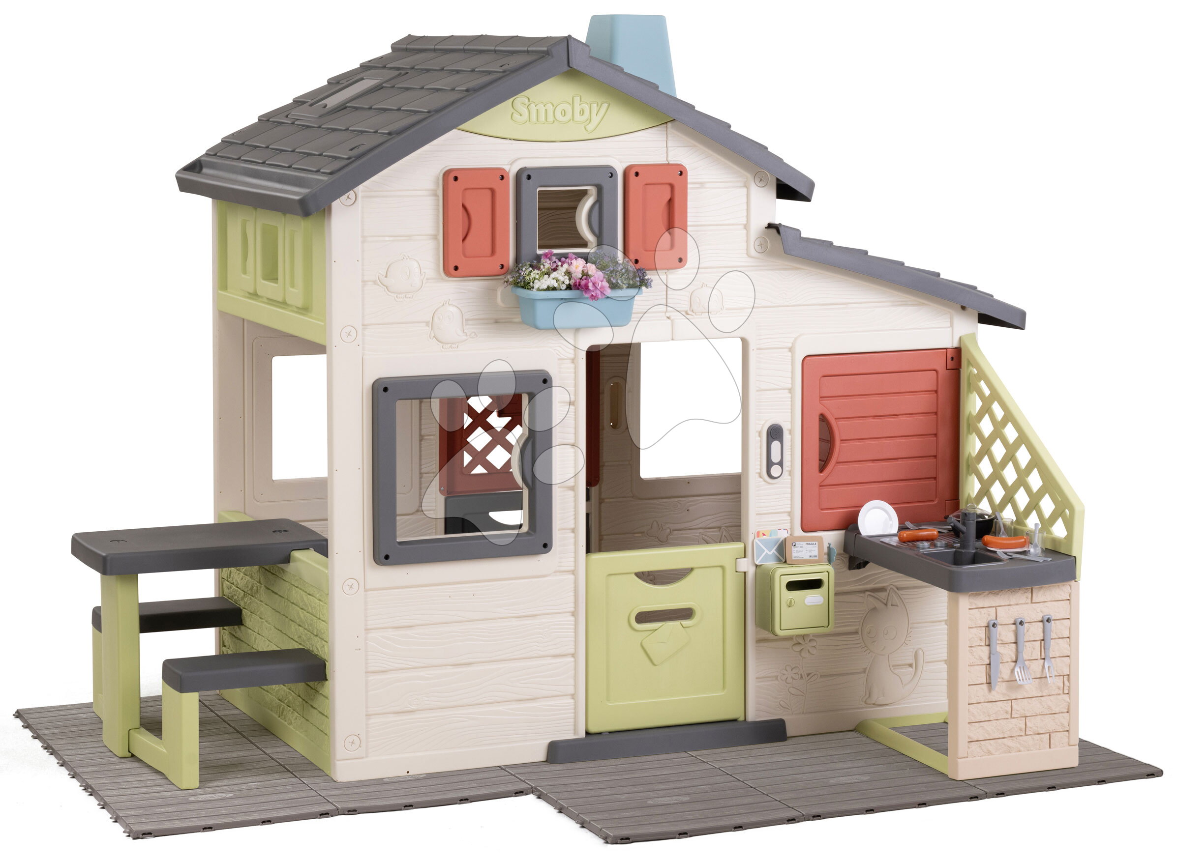 Domček Priateľov s podlahou Friends House Life Smoby rozšíriteľný s UV filtrom
