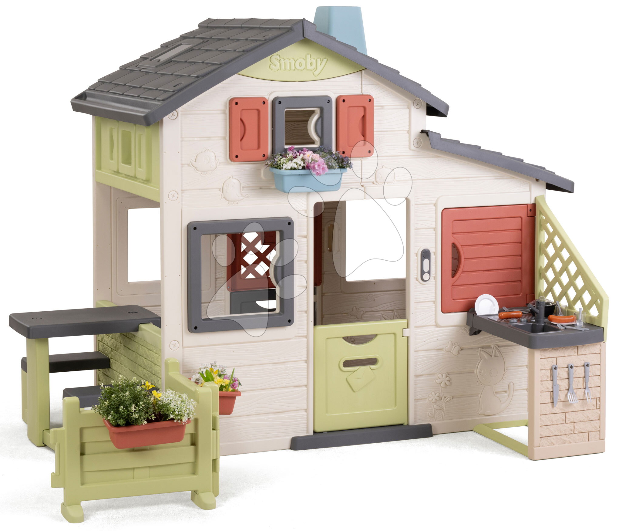 Domček Priateľov pre záhradníka Friends House Life Smoby rozšíriteľný s UV filtrom