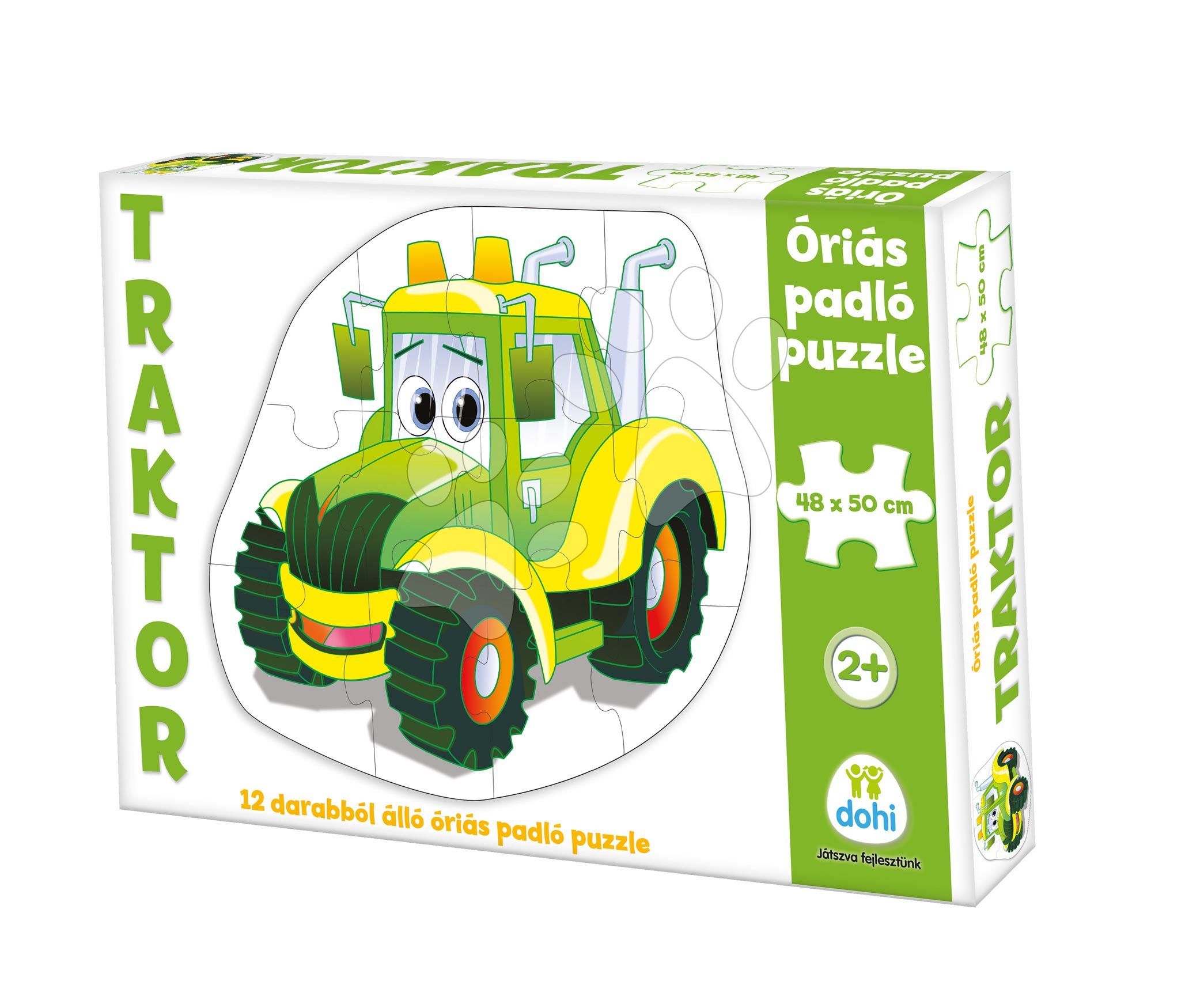 Padló puzzle traktor Dohány óriás 12 drb 24 hó-tól