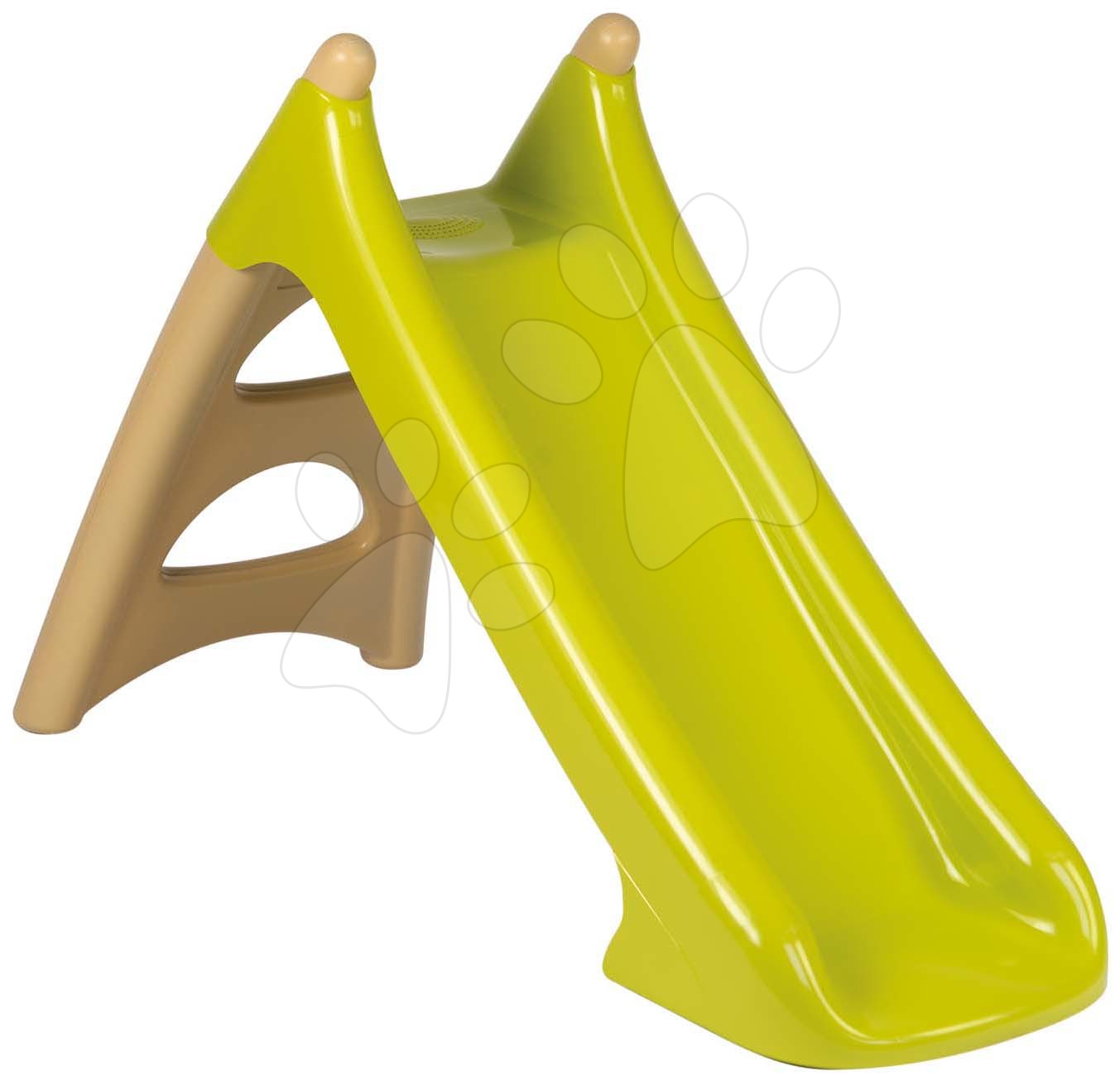 Tobogani za djecu  - Tobogan mali XS Slide Beige-Green Smoby klizna površina 90 cm s vodenom igrom i UV filter od 24 mjes