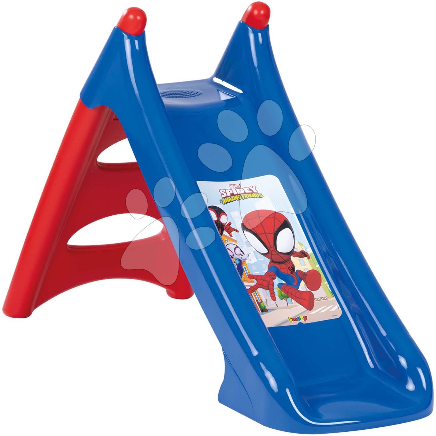 E-shop Šmykľavka s vlhčením Spidey XS Slide Smoby 90 cm s napájaním na vodu a UV filter od 24 mes