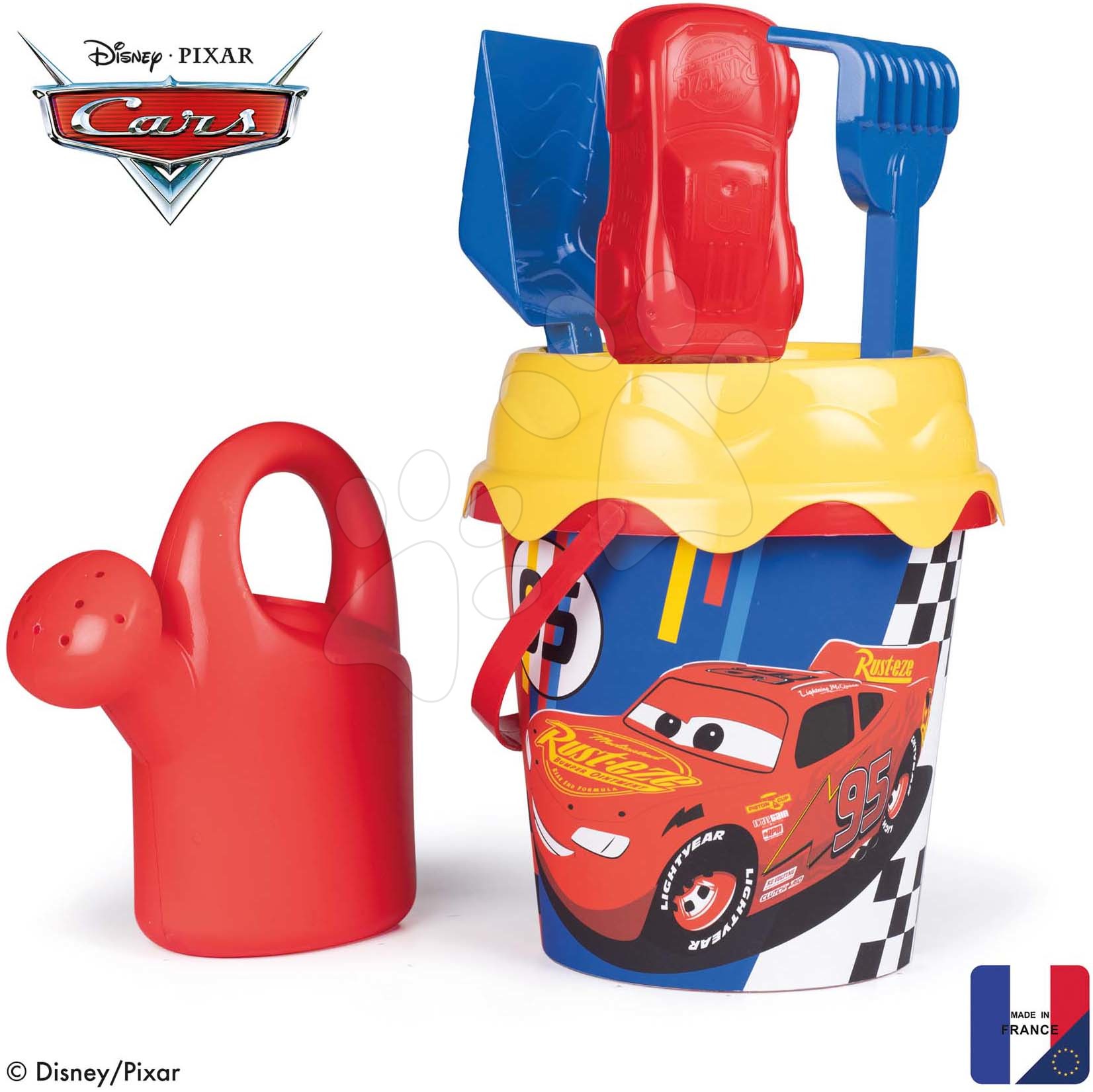 Kyblík set Cars Garnished Bucket Smoby s konví 17 cm vysoké od 18 měsíců