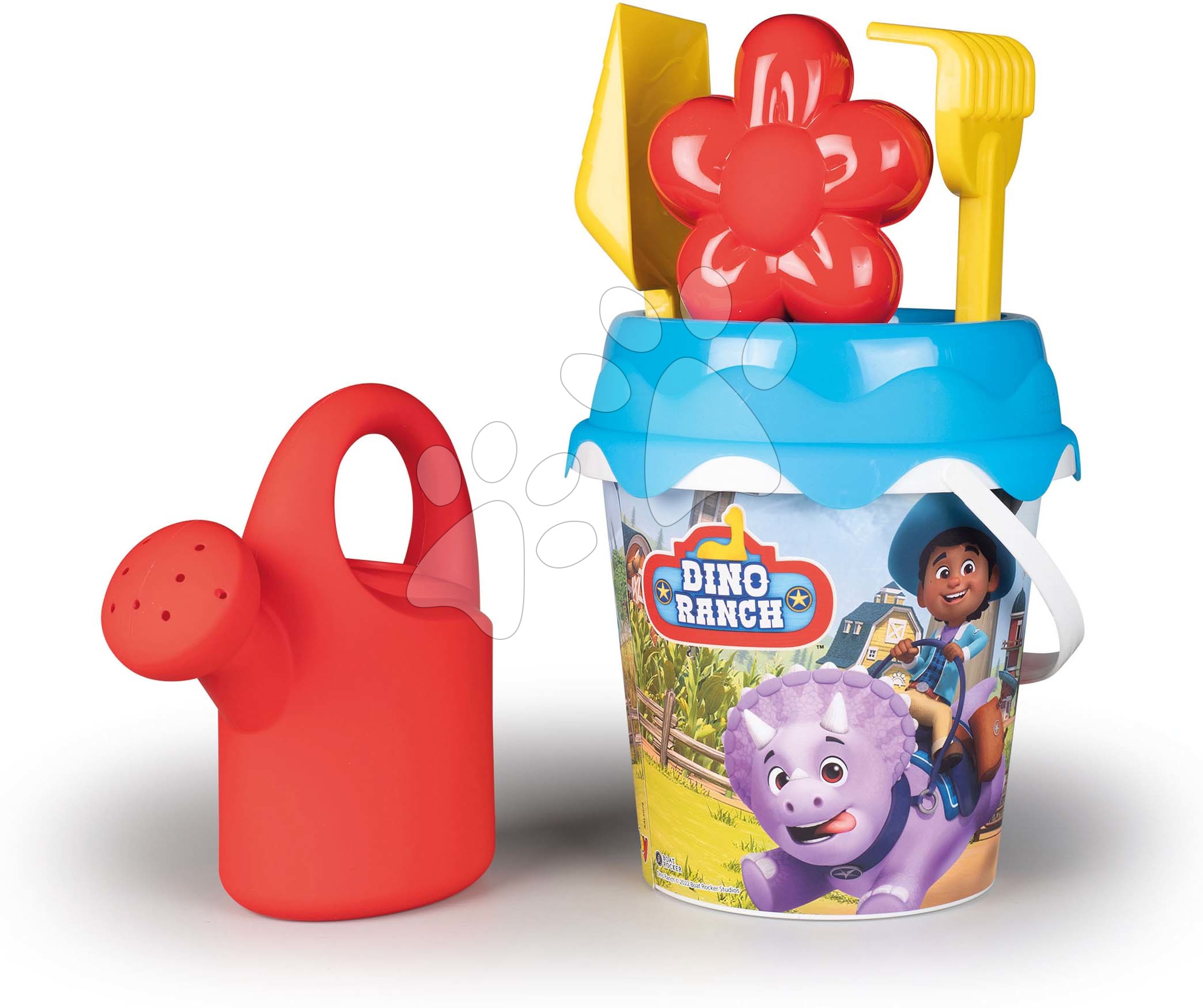 Kbelík set Dino Ranch Garnished Bucket Smoby s konvičkou 17 cm vysoké od 18 měsíců