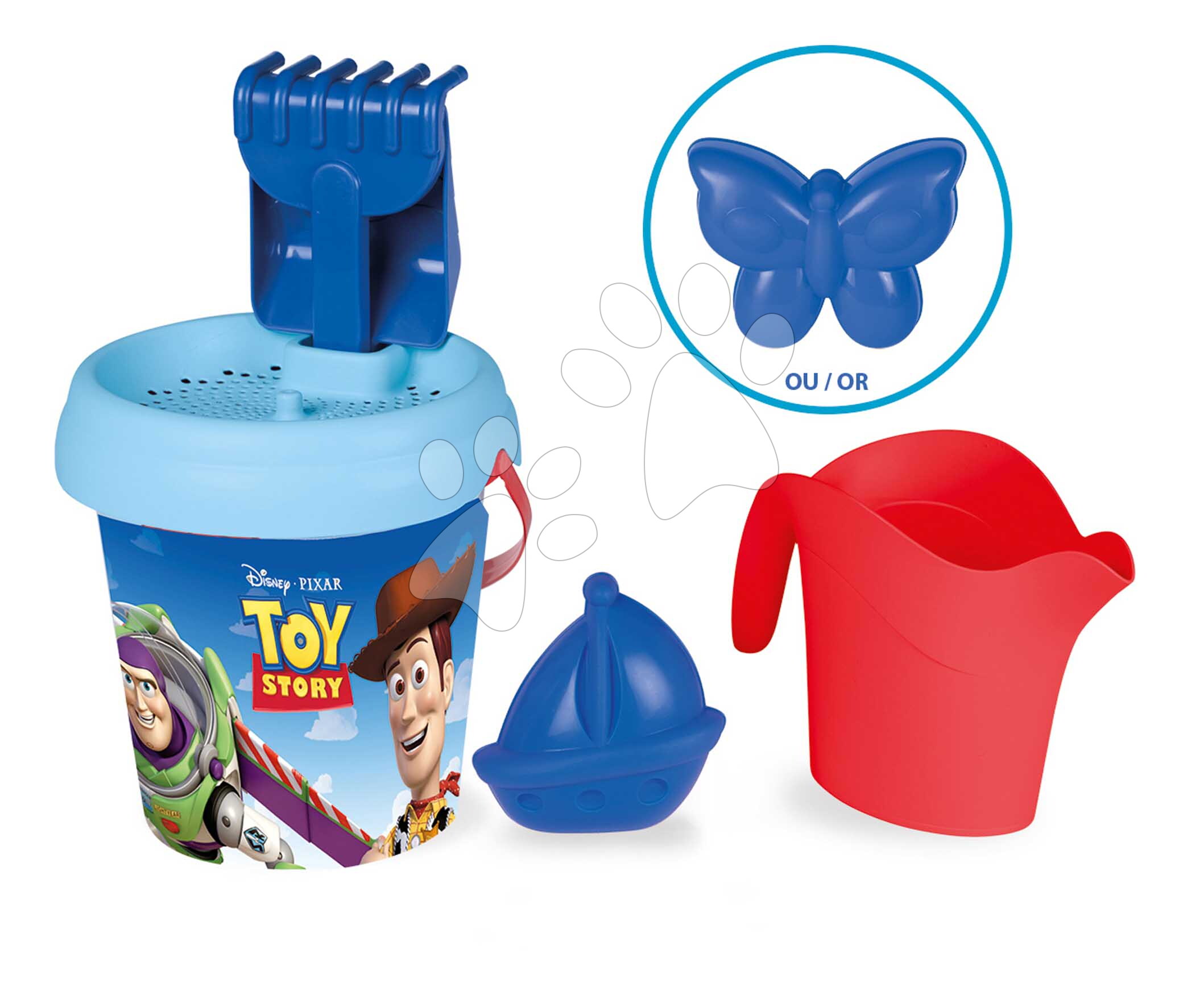 Vedro set Toy Story Medium Garnished Bucket Smoby s krhlou 6 dielov 18 cm výška od 18 mes