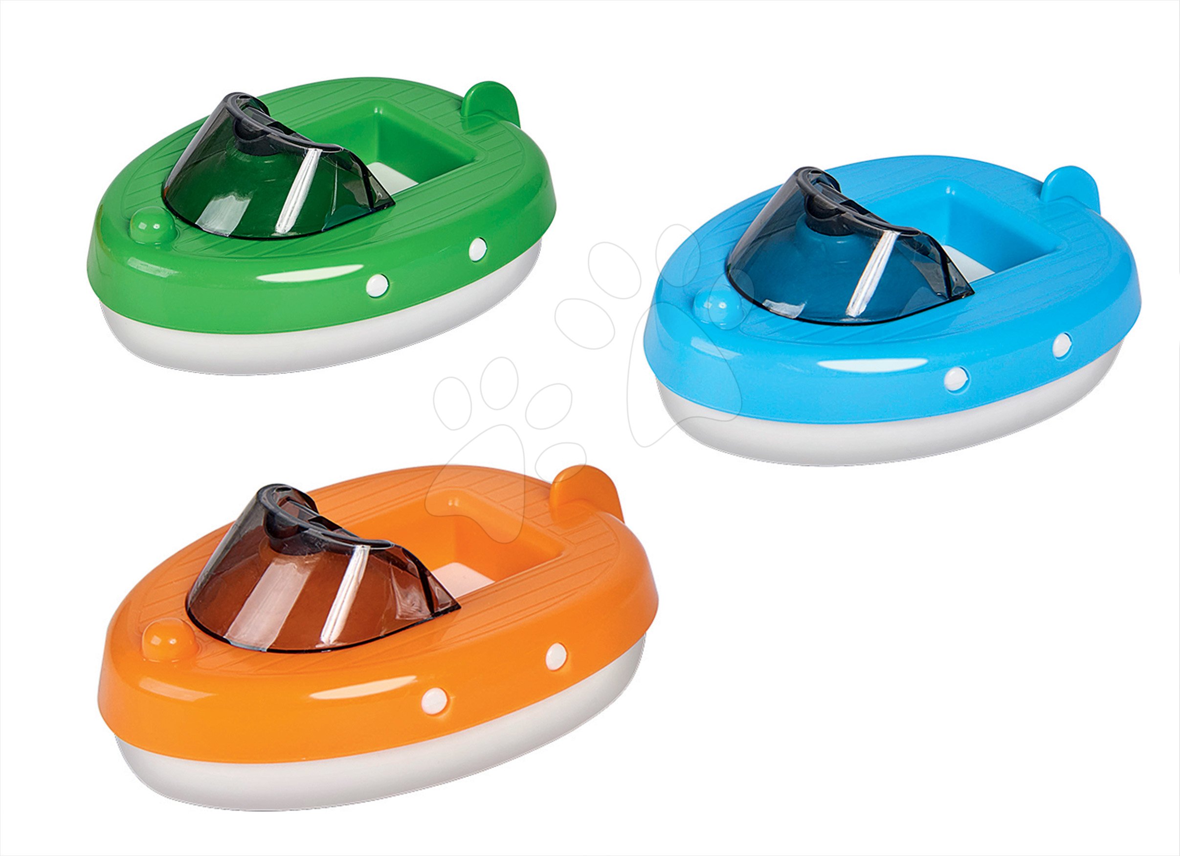 Accesorii pentru pistele de apă - Barcă cu motor AquaPlay Motorboat albastru verde portocaliu - prețul se referă la 1 barcă