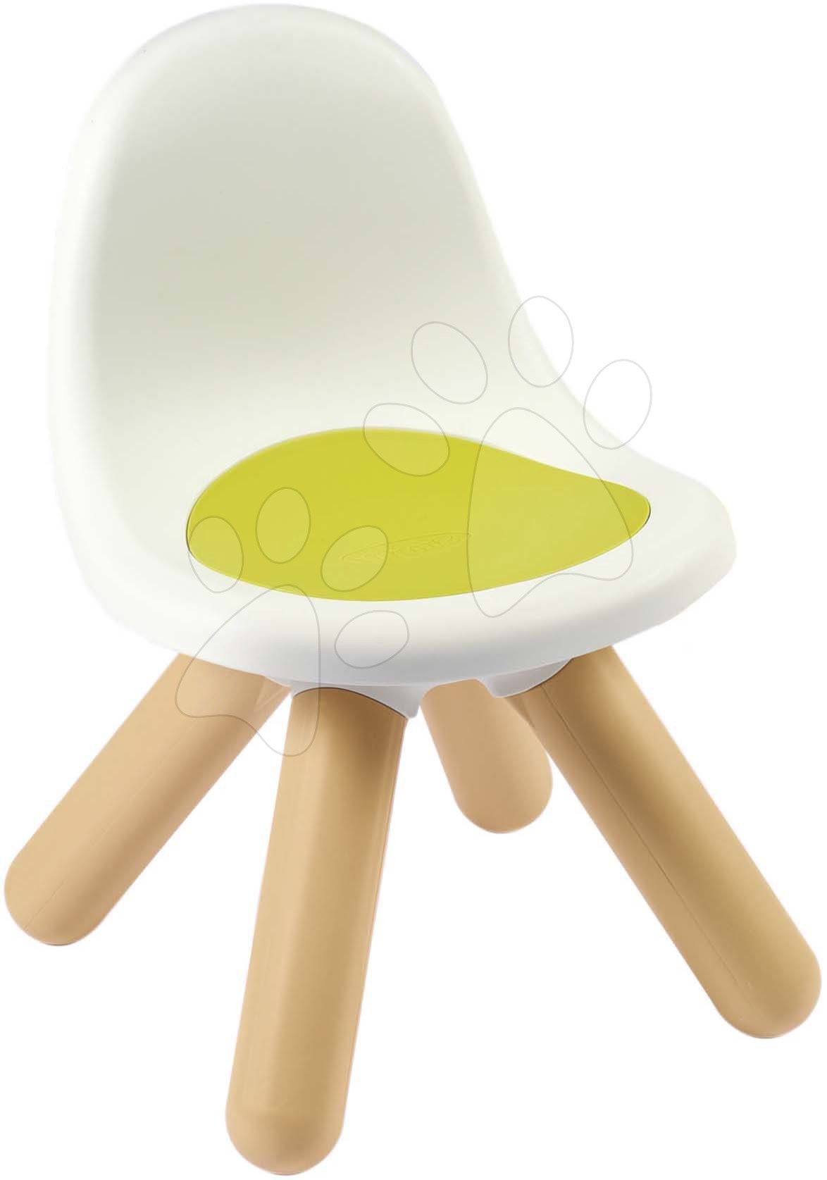 Detský záhradný nábytok - Stolička pre deti Kid Furniture Chair Green Smoby zelená s UV filtrom 50 kg nosnosť výška sedadla 27 cm od 18 mes