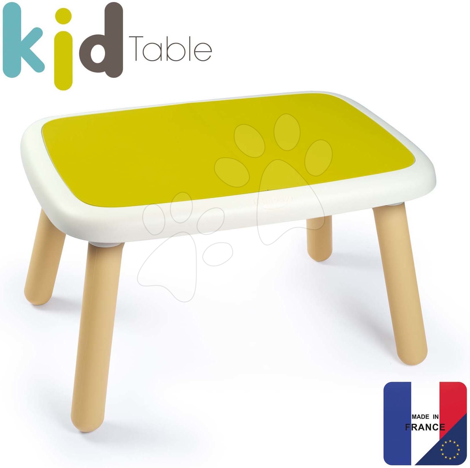 Detský záhradný nábytok - Stôl pre deti Kid Furniture Table Green Smoby zelená s UV filtrom od 18 mes