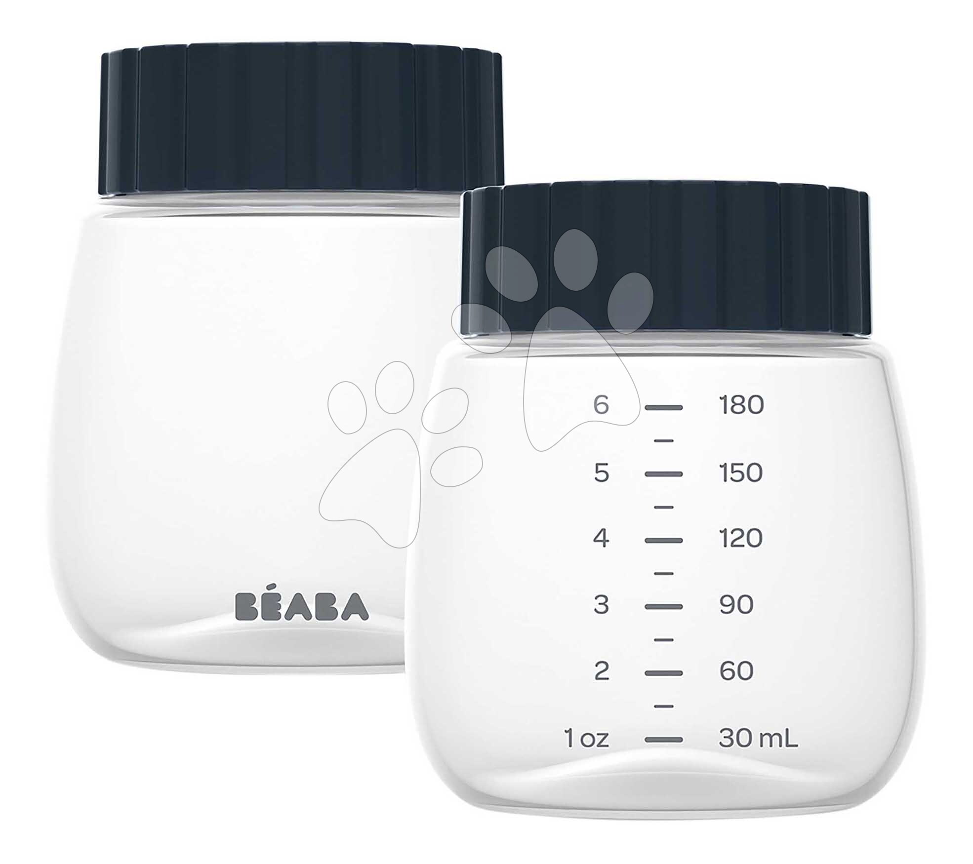 Fľaše na materské mlieko Collection and Storage Bottles for Double and Single Breast Pumps Beaba vhodná do mrazničky 2 kusy 2x180 ml