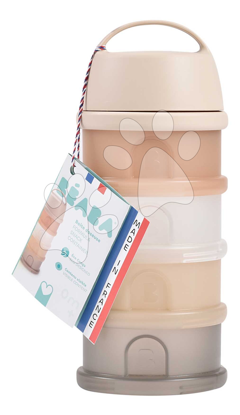 Tejpor adagoló Formula Milk Container Translucent Clay Beaba 4 részes barna 0 hó-tól