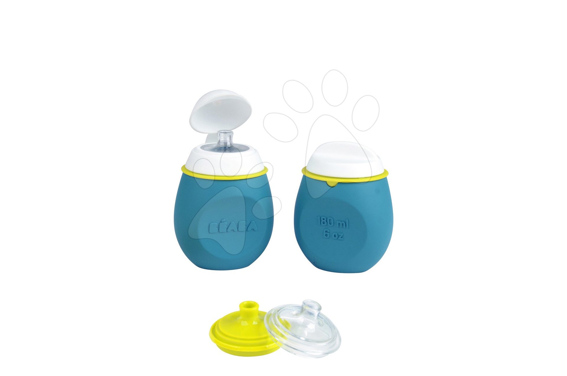 Beaba szett palackok BabySqueez' 2in1 a Squeez'Portion 912624 kék