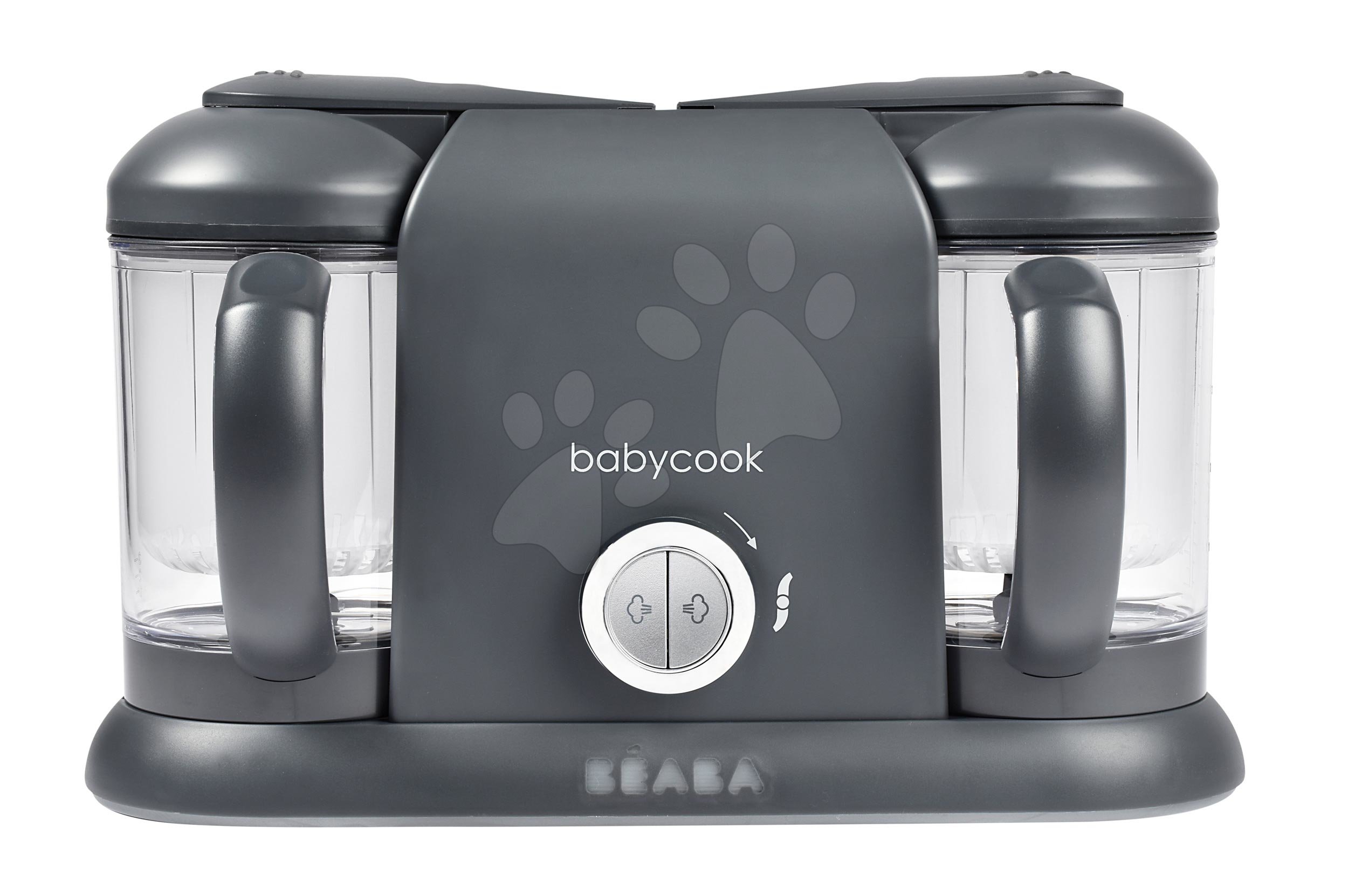 Parni kuhalnik in mešalnik - Parni kuhalnik in sekljalnik Beaba Babycook® Duo Plus Dark Grey dvojni
