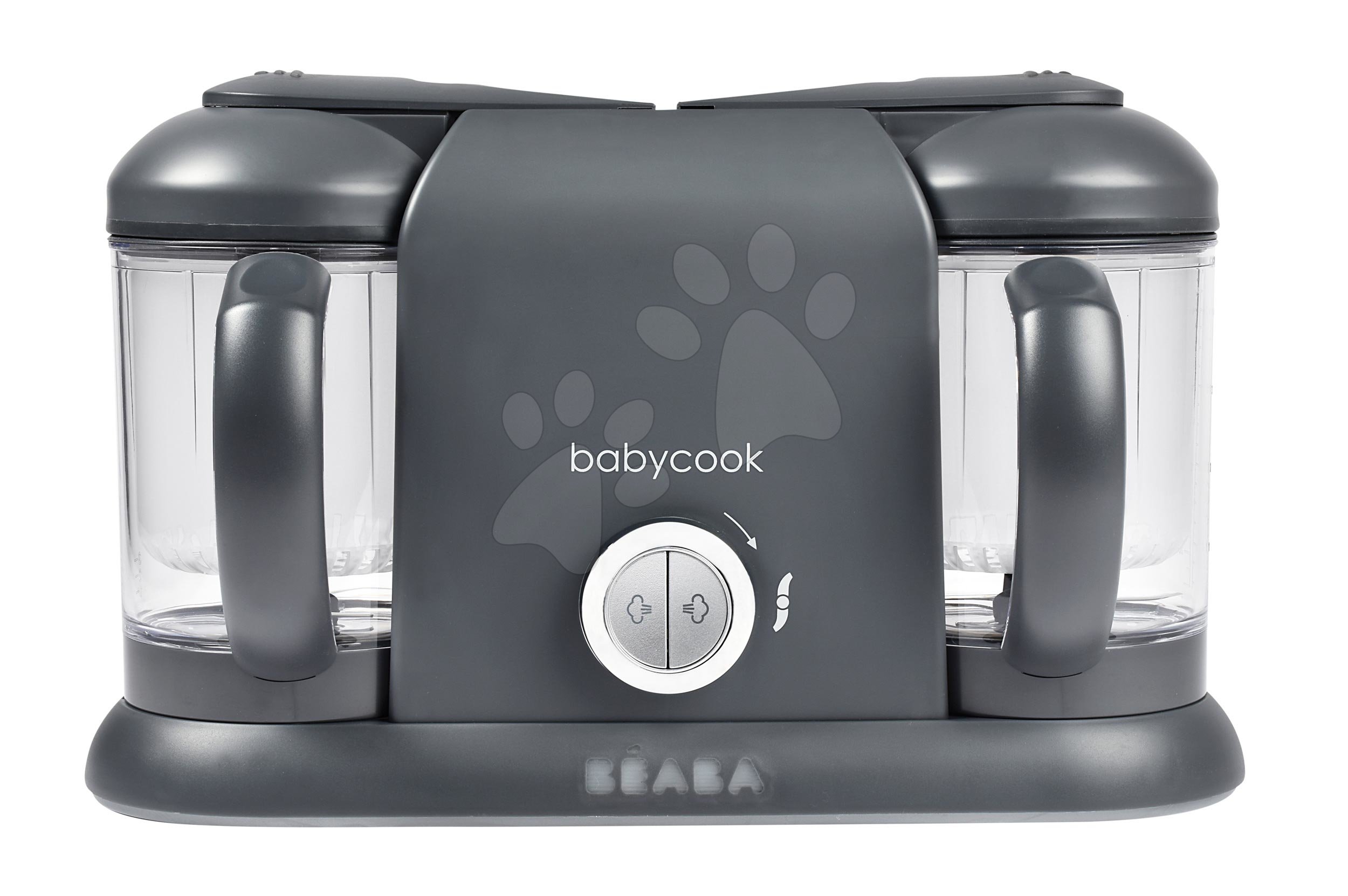 Ételpároló és turmixgép Beaba Babycook® Duo Plus Dark Grey dupla