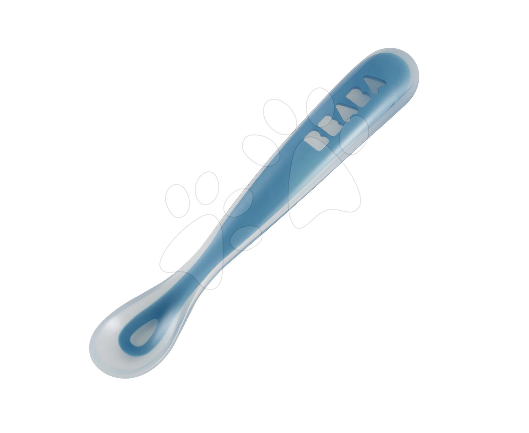 Beaba lyžička pre deti Ergonomic zo silikónu 913381 modrá